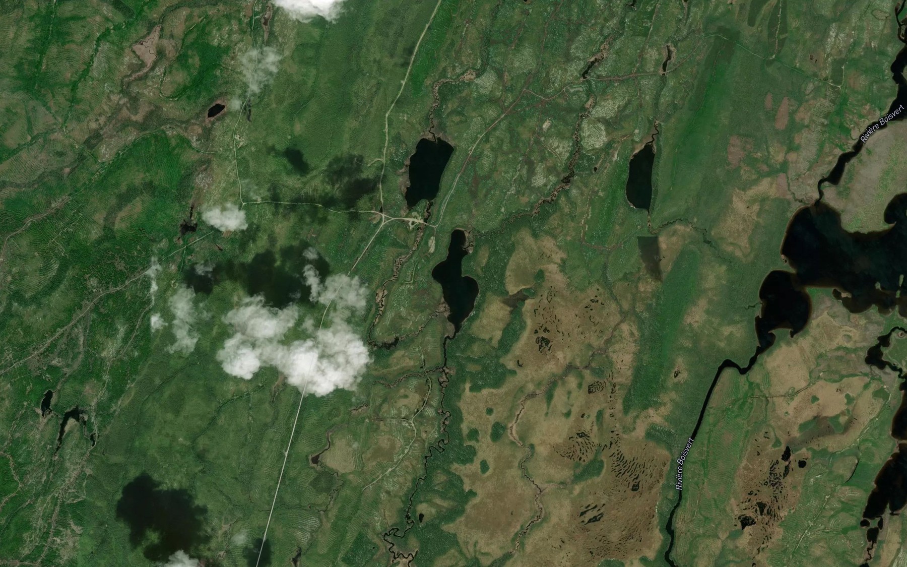 Satellite map of the Lac Brigon