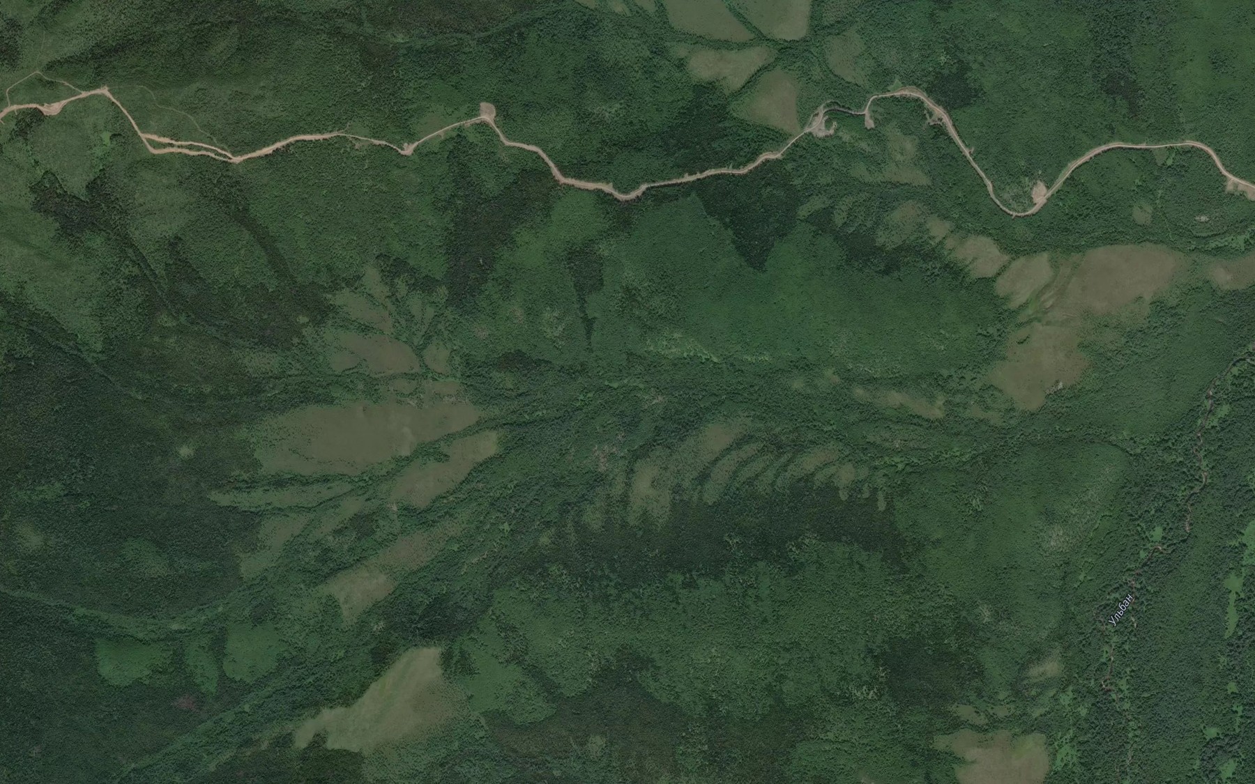 Satellite map of the Glubokiy