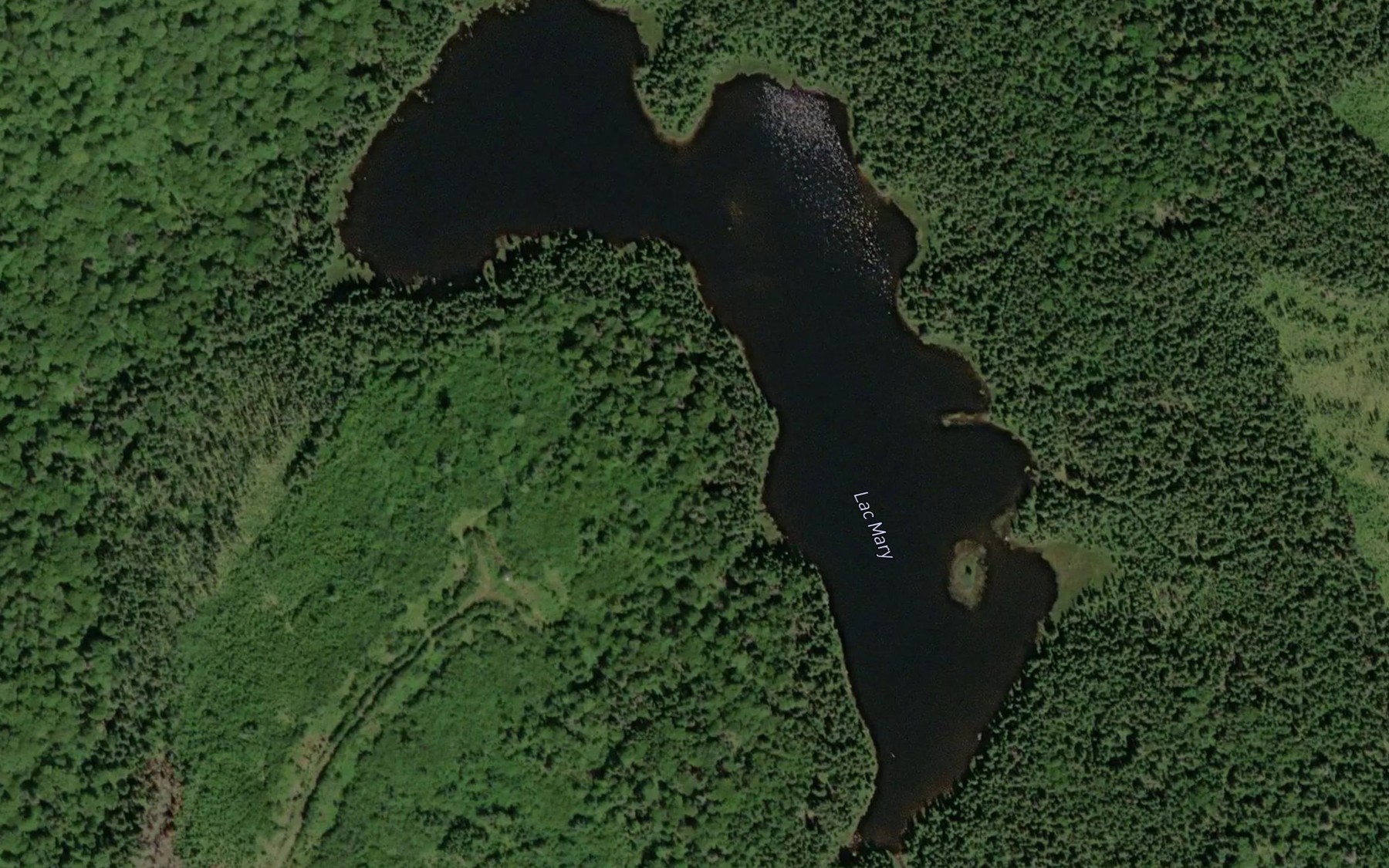 Satellite map of the Lac Mary
