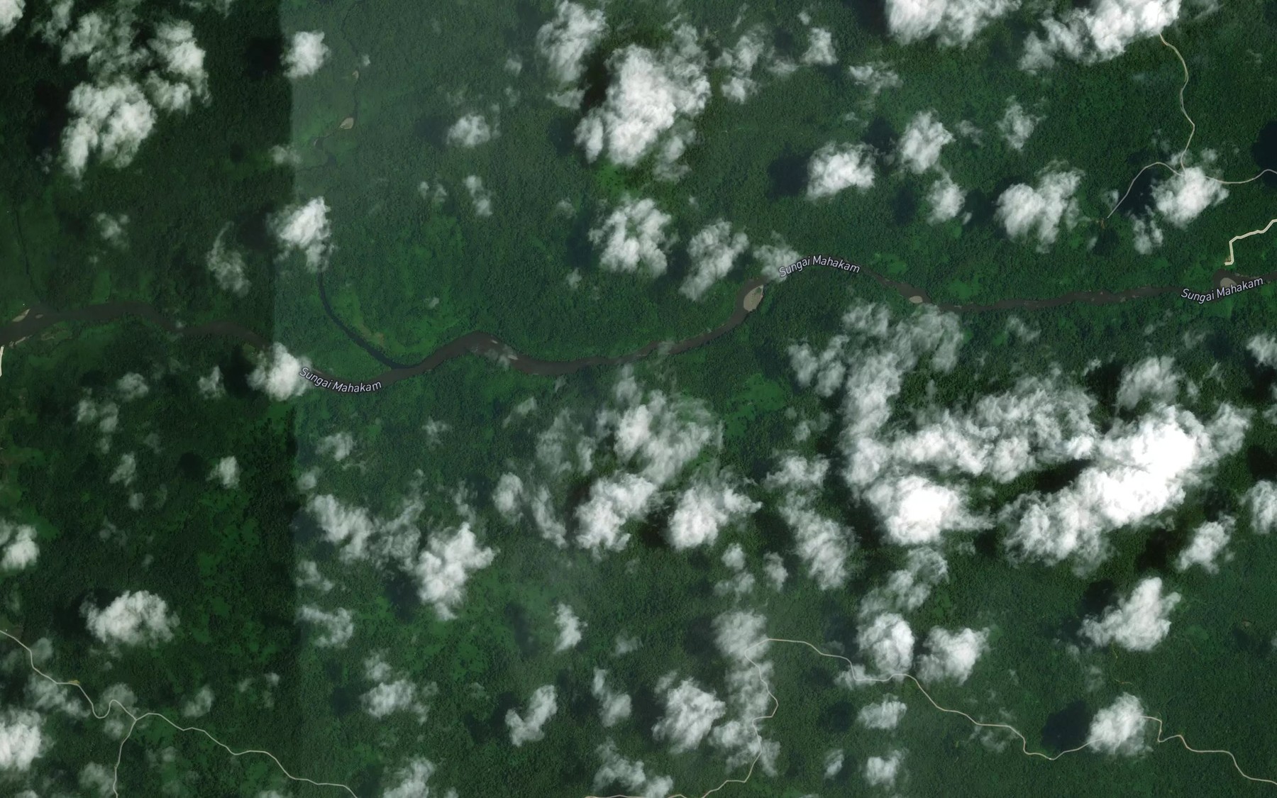Satellite map of the Sungai Tepai