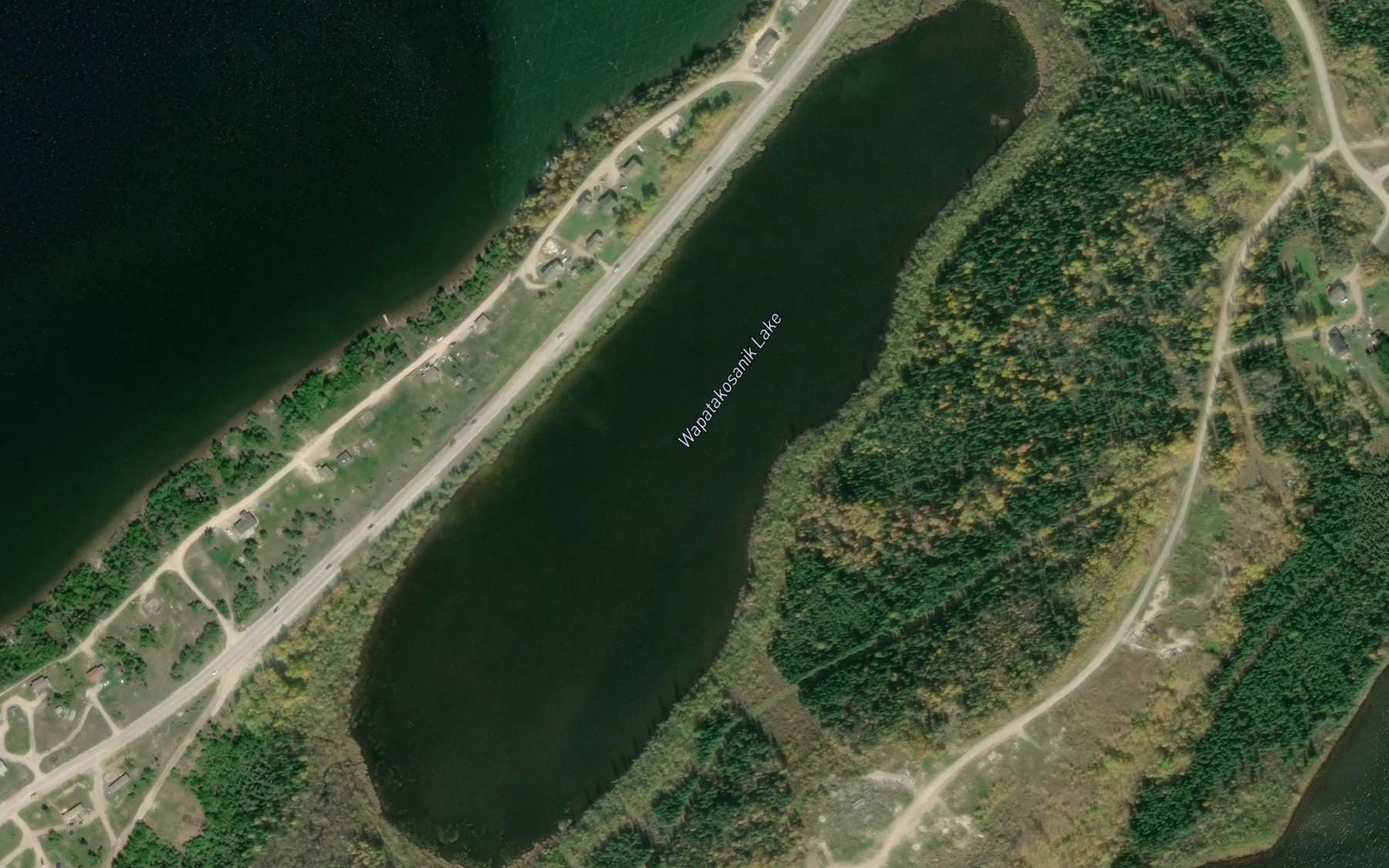 Satellite map of the Wapatakosanik Lake