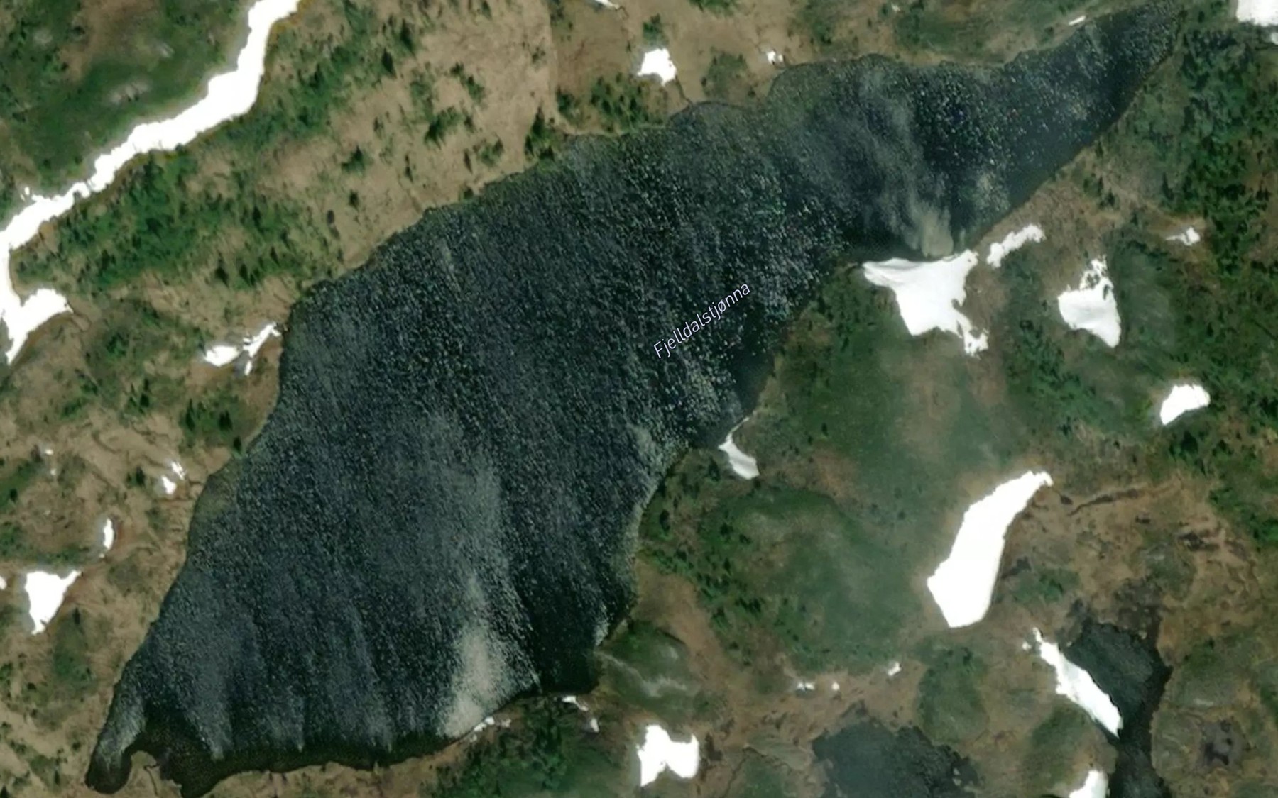Satellite map of the Fjelldalstjonna
