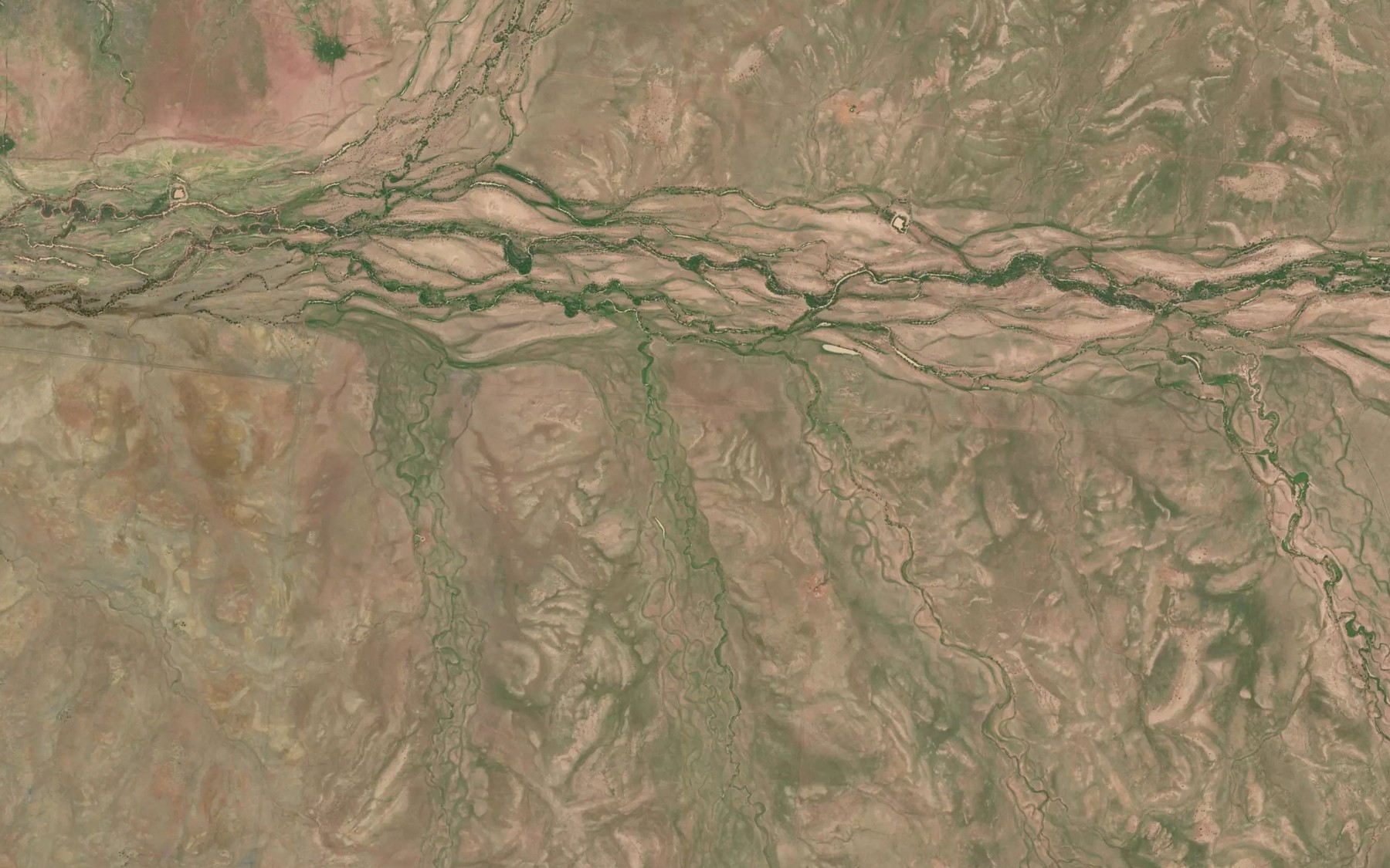 Satellite map of the Victoria Creek