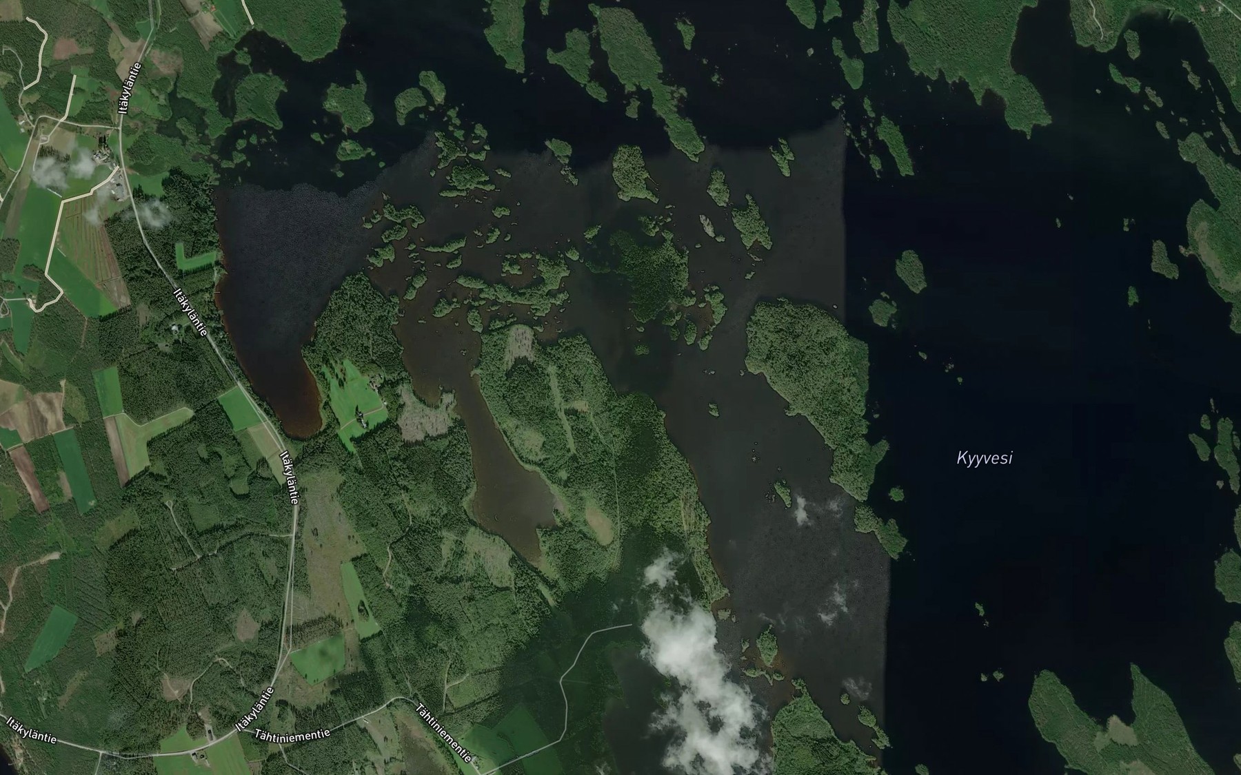 Satellite map of the Ukonlahti