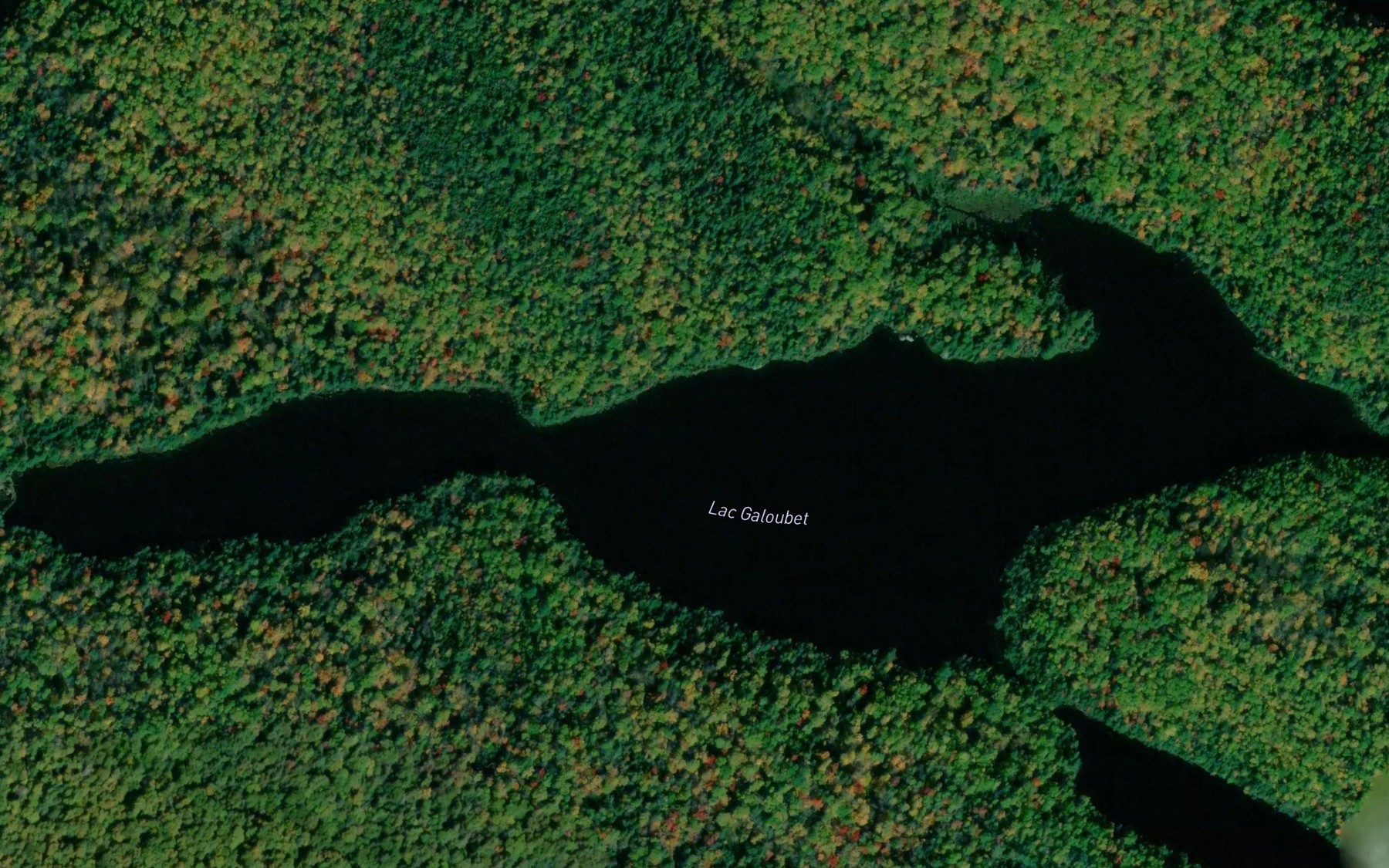 Satellite map of the Lac Galoubet