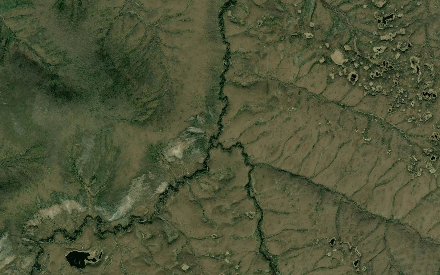 Satellite map of the Eldorado Creek