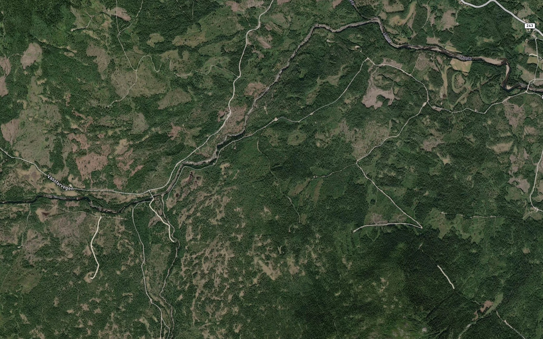 Satellite map of the Fiskebekken