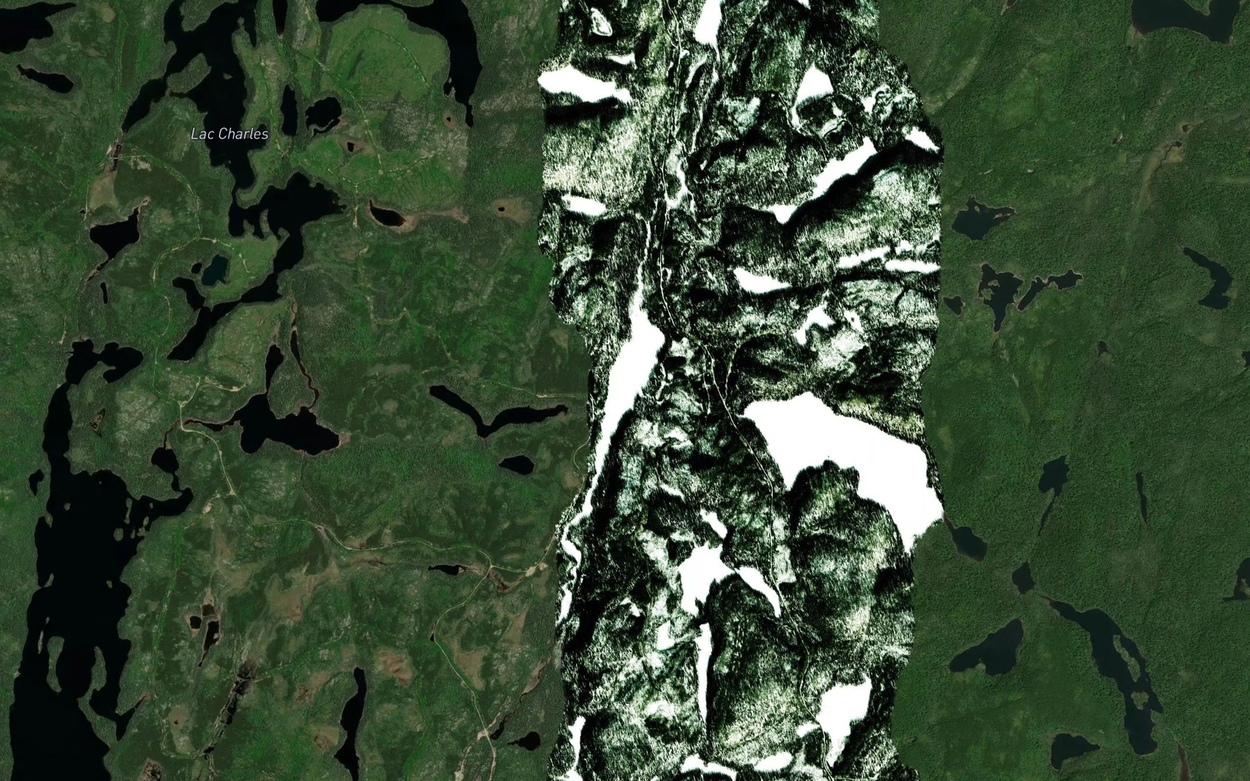 Satellite map of the Lac Kahokitabikisik