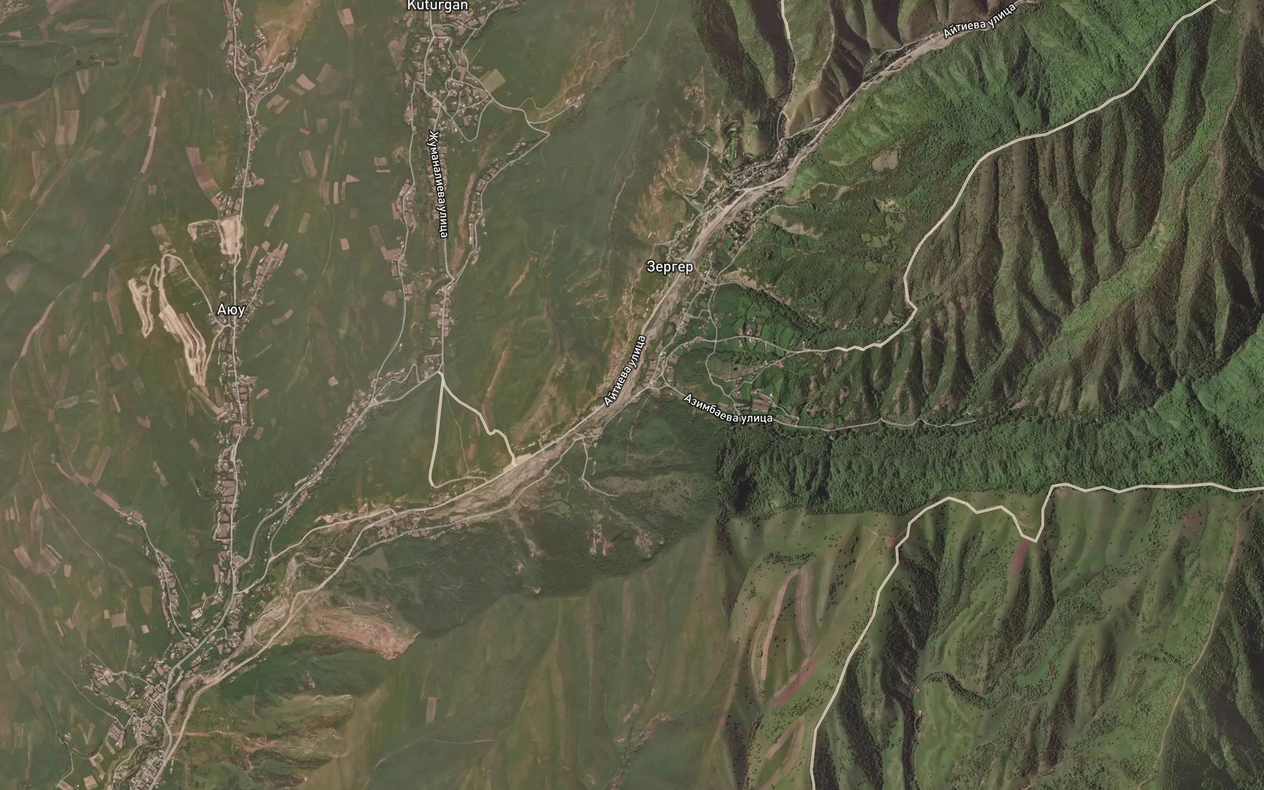 Satellite map of the Chong-Tash
