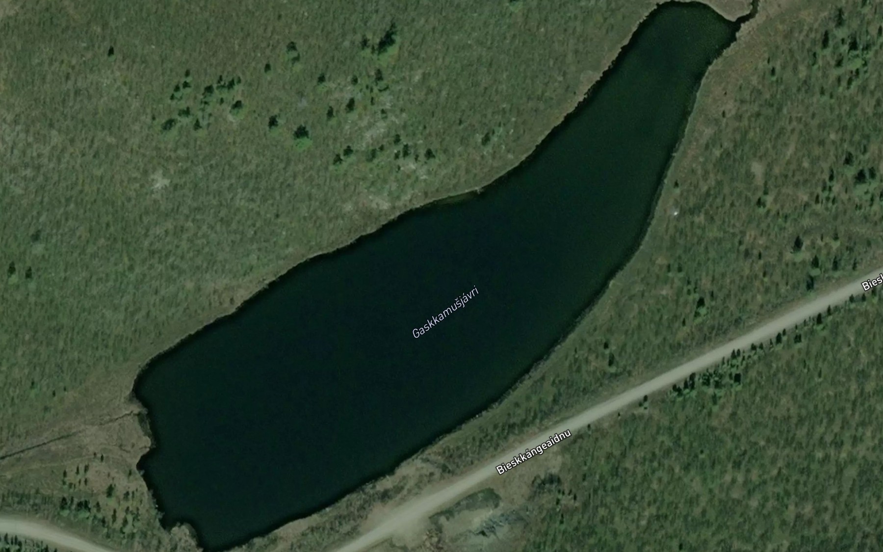 Satellite map of the Assebakjavrit