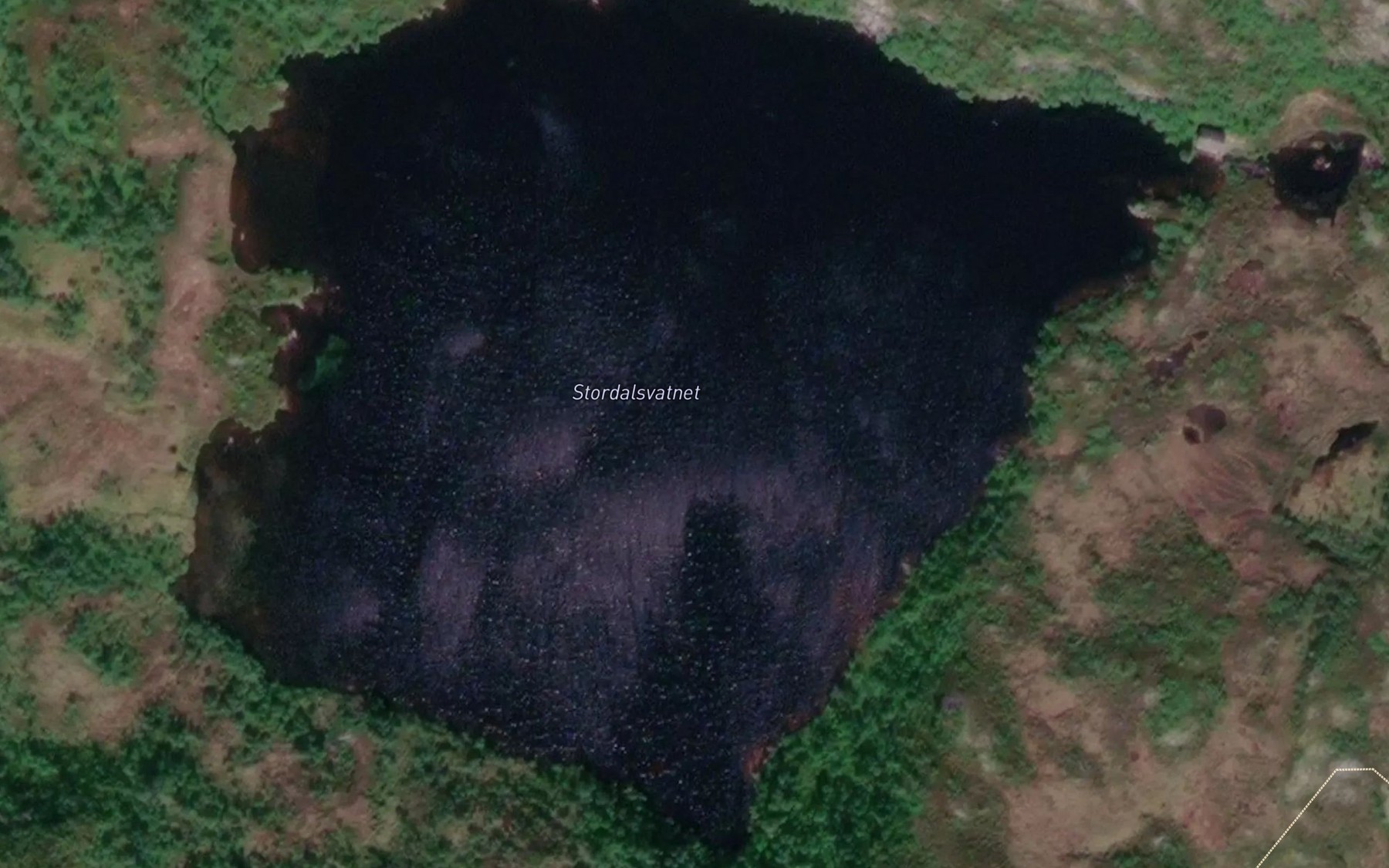 Satellite map of the Smaskjervatnet