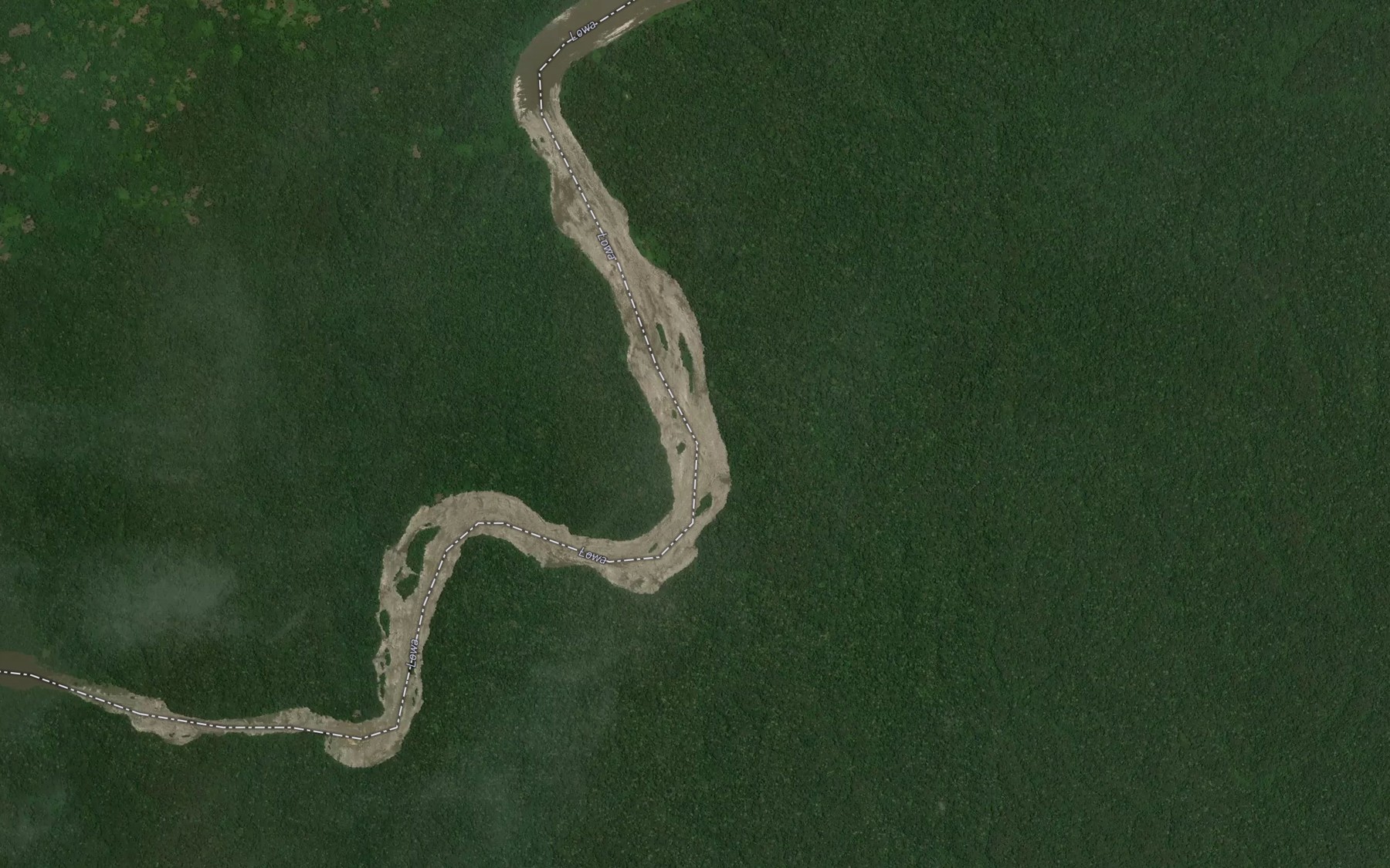 Satellite map of the Chutes de Kairu
