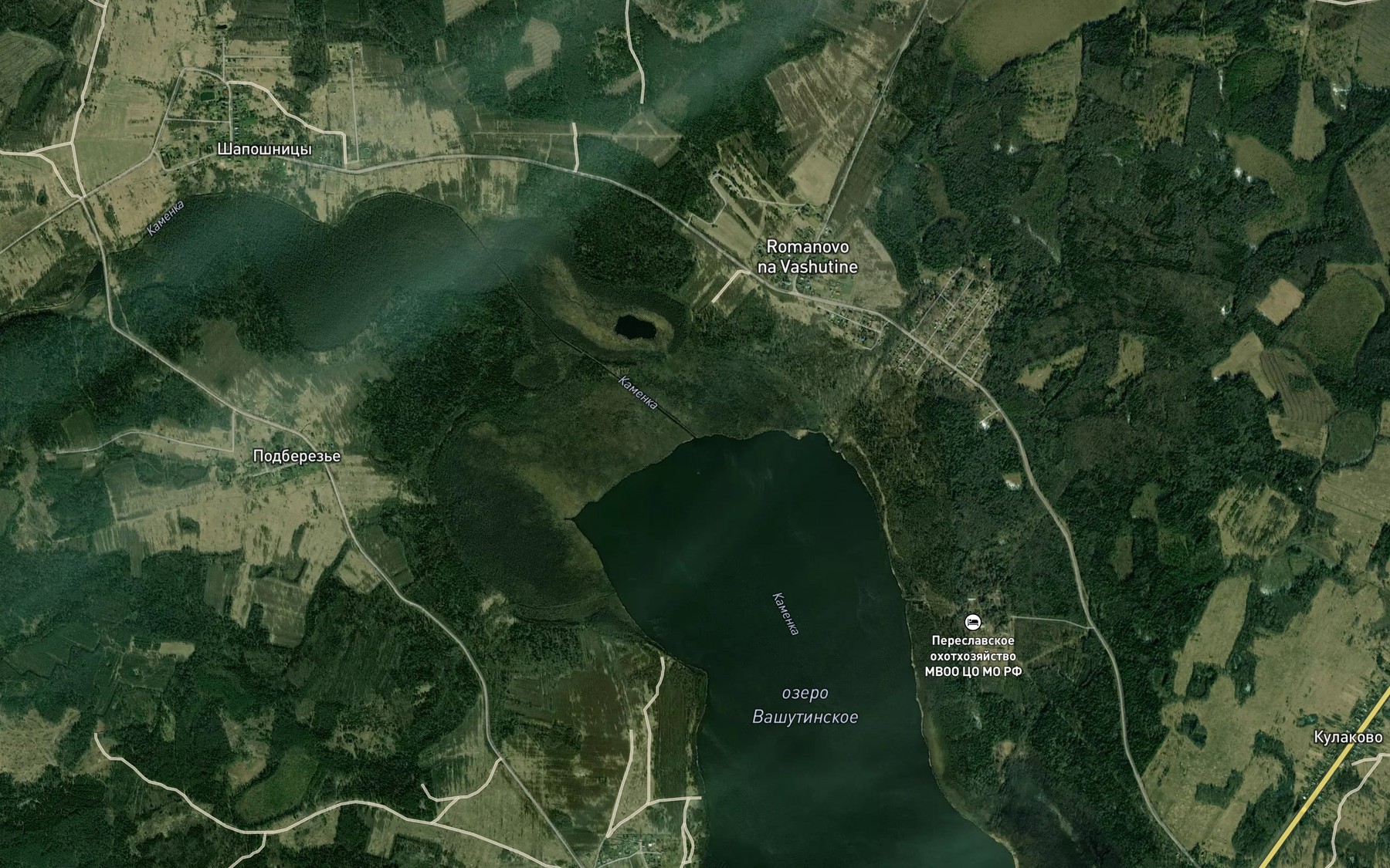 Satellite map of the Sutyaga