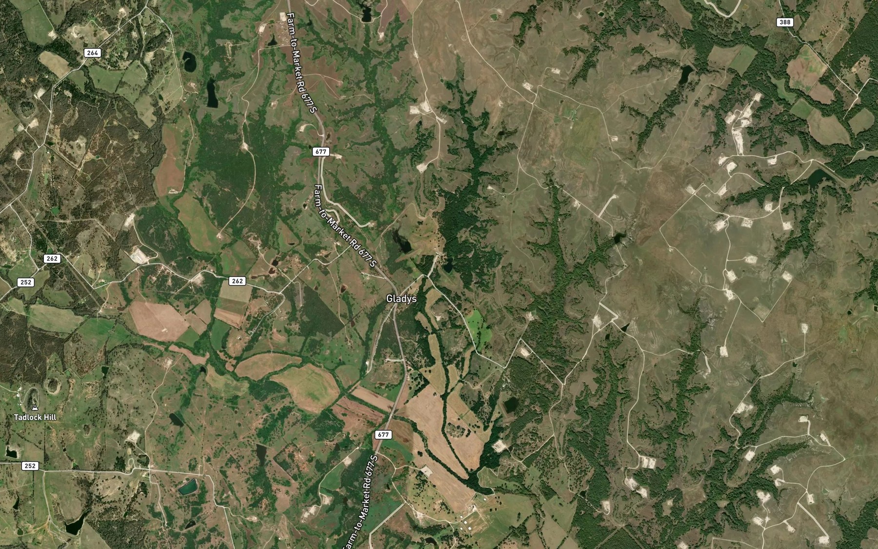 Satellite map of the Soil Conservation Service Site 13 Reservoir