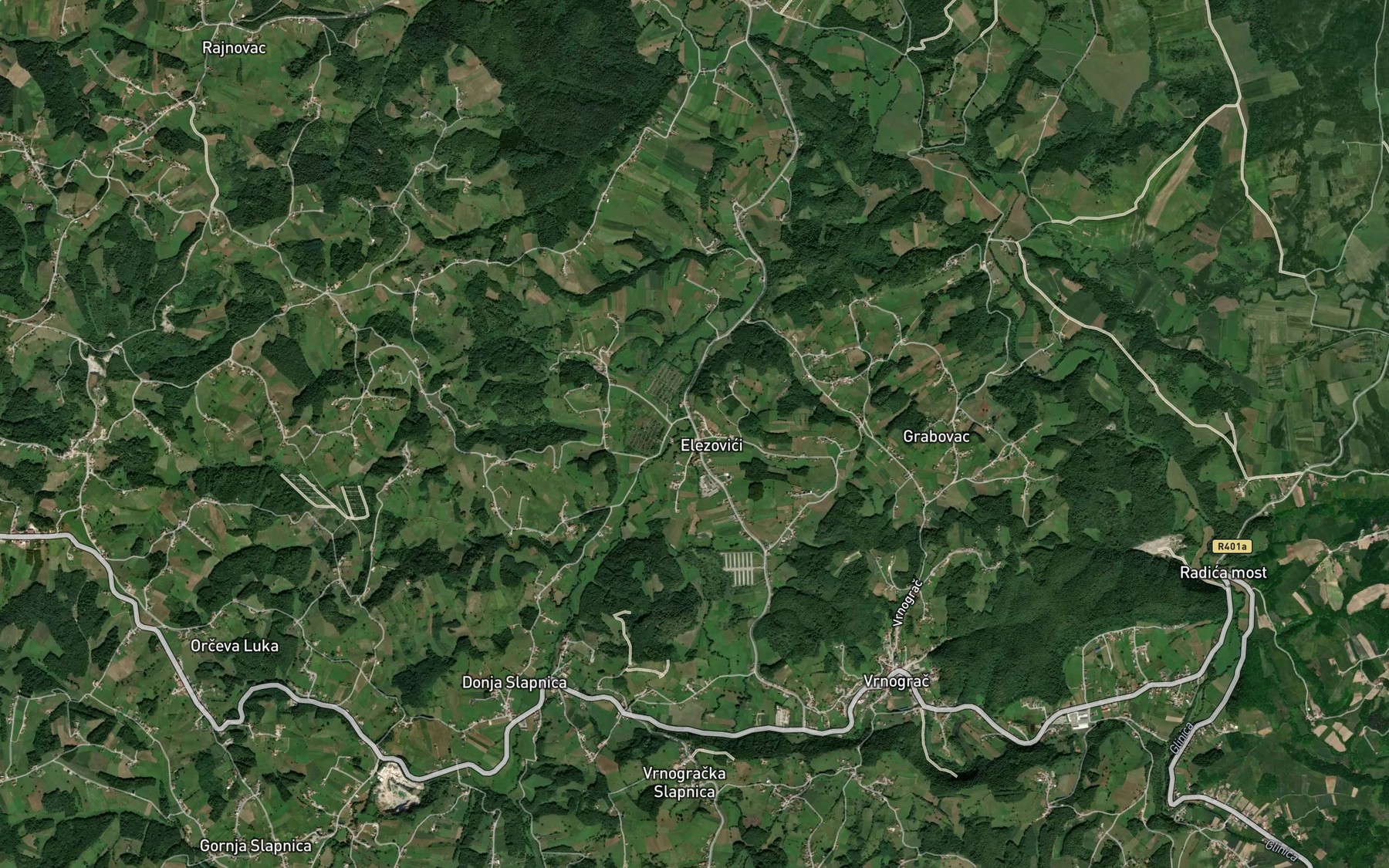 Satellite map of the Vrnogracnica