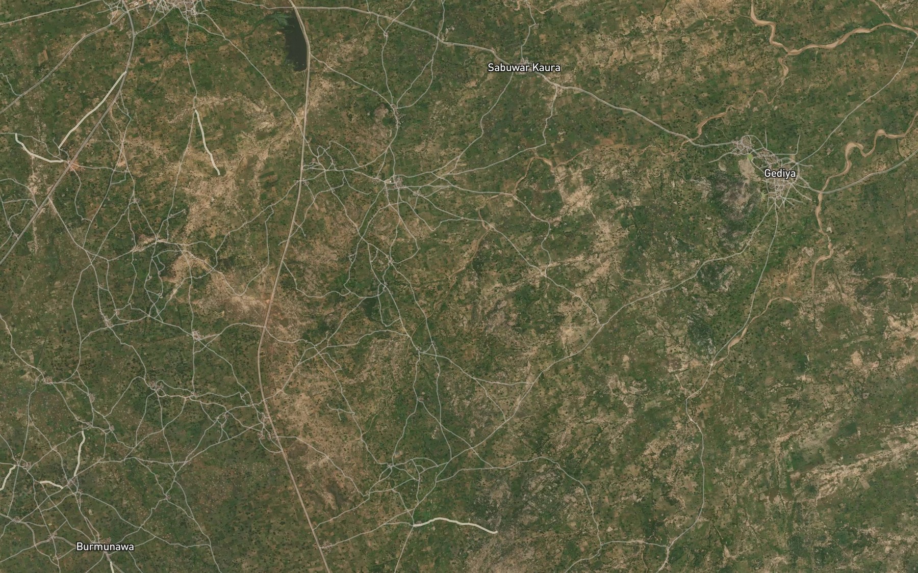 Satellite map of the River Zabi