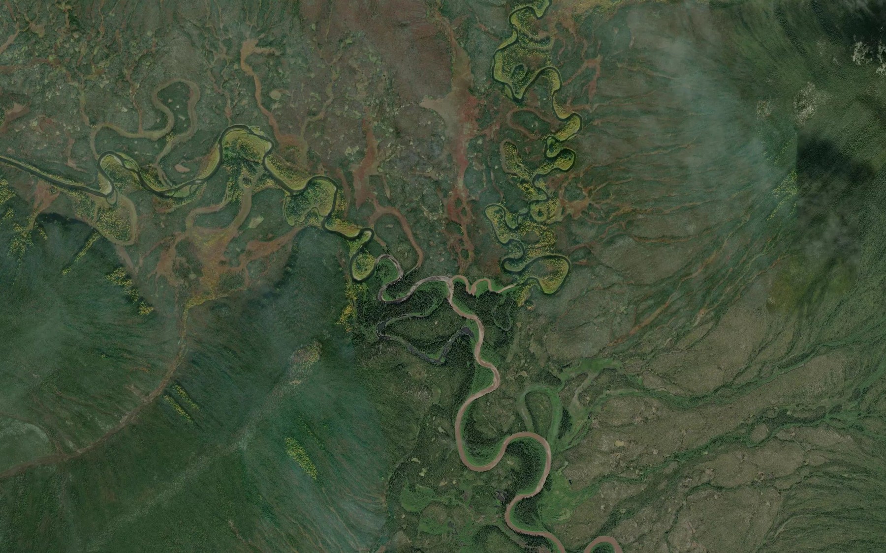 Satellite map of the Ketlkede Creek