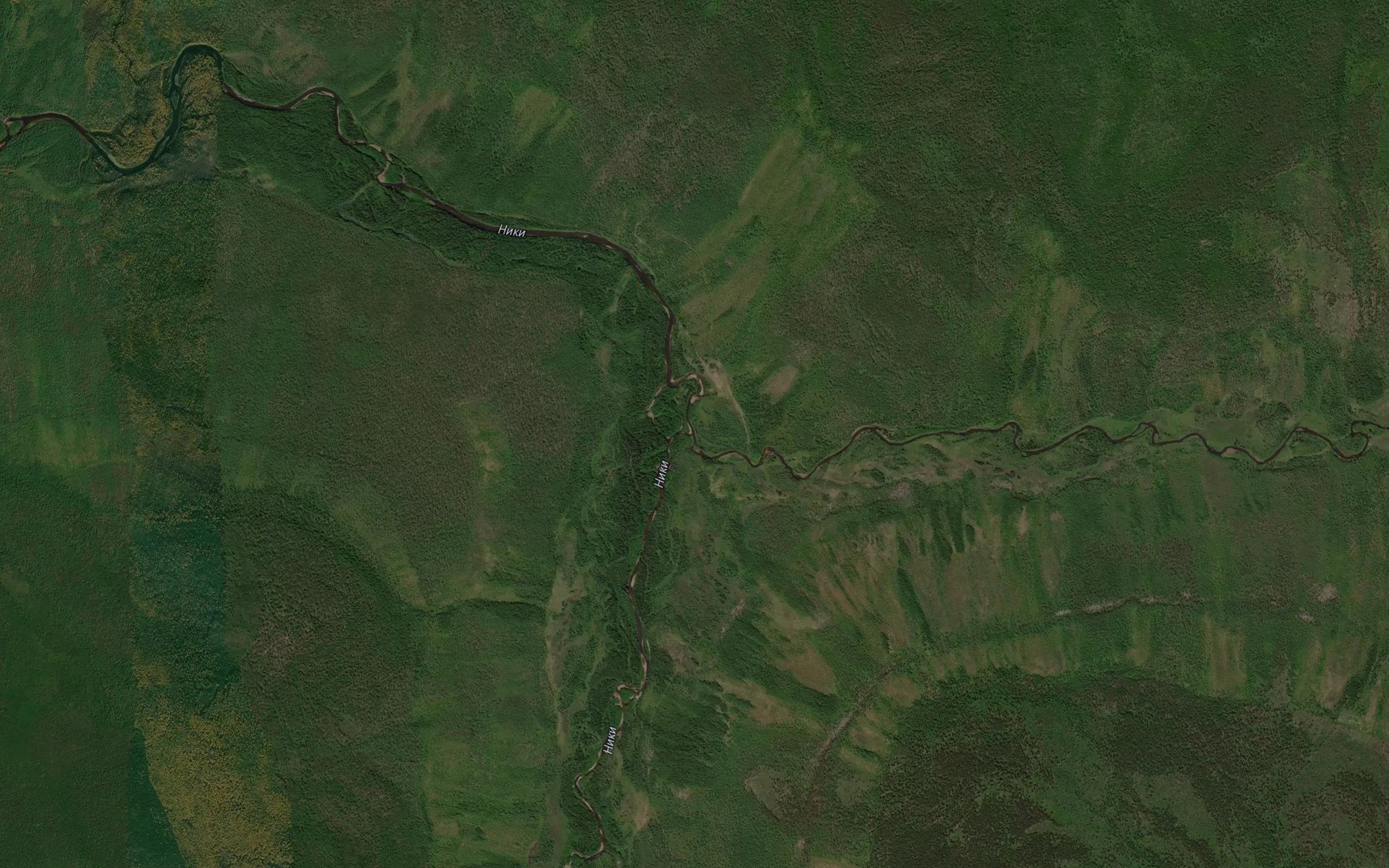 Satellite map of the Utyulyuk
