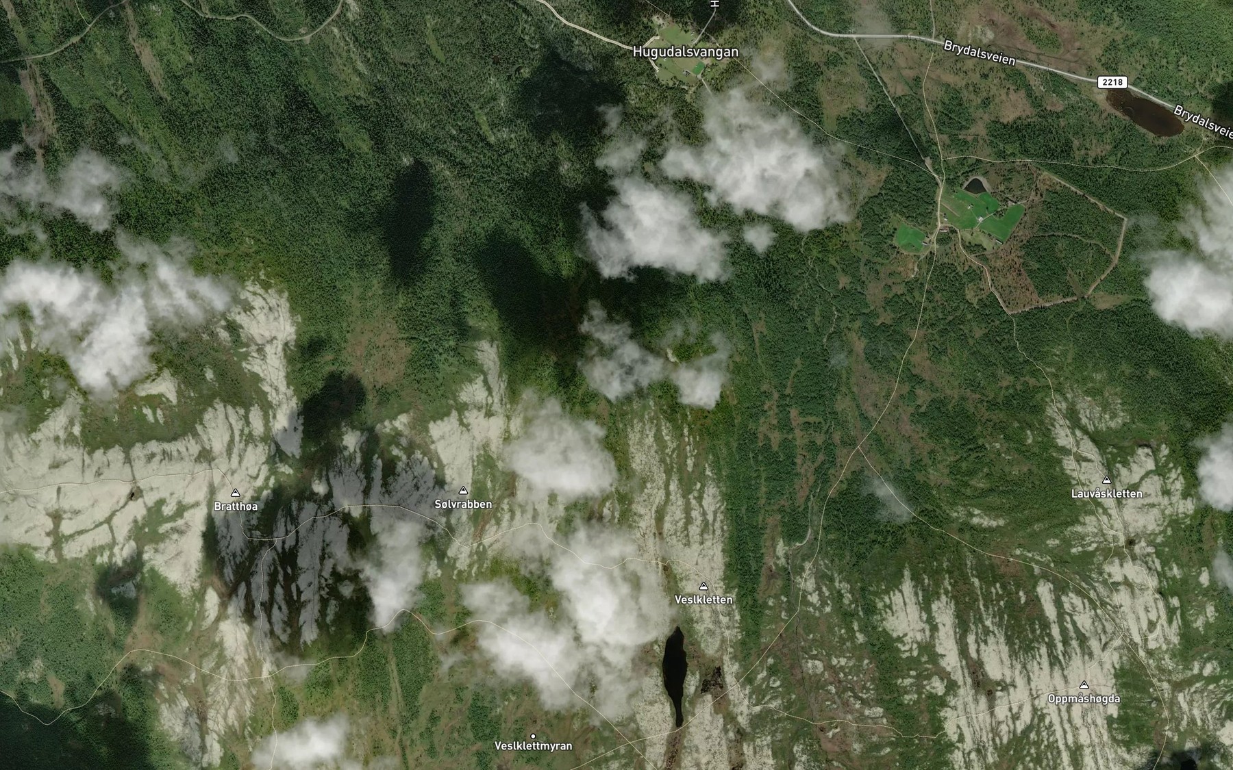 Satellite map of the Kjurrukjelbekken
