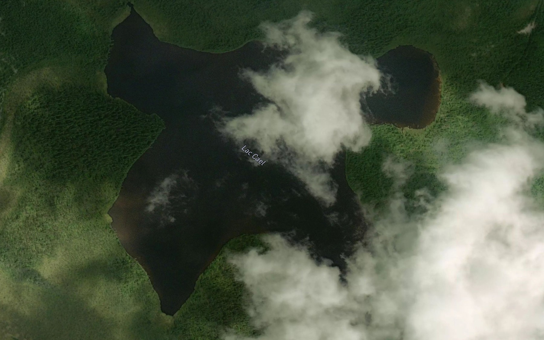 Satellite map of the Lac Cael