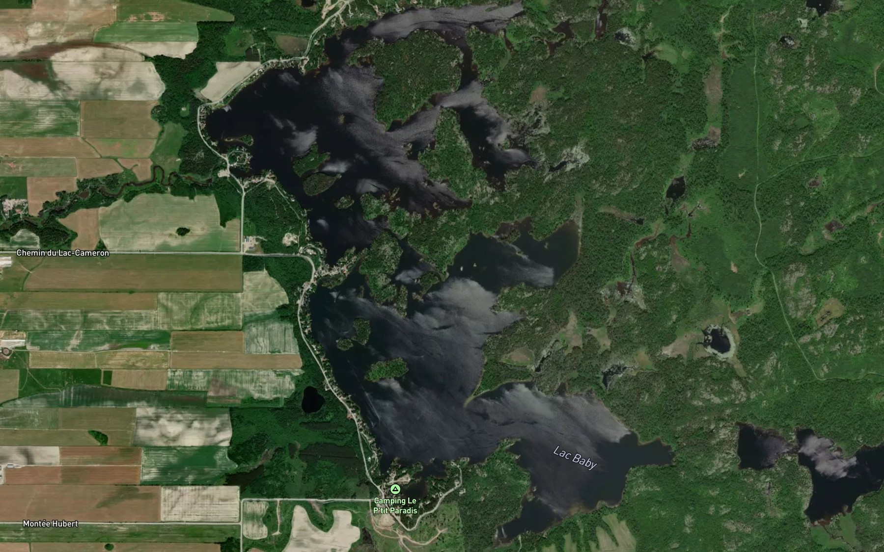 Satellite map of the Lac Baby