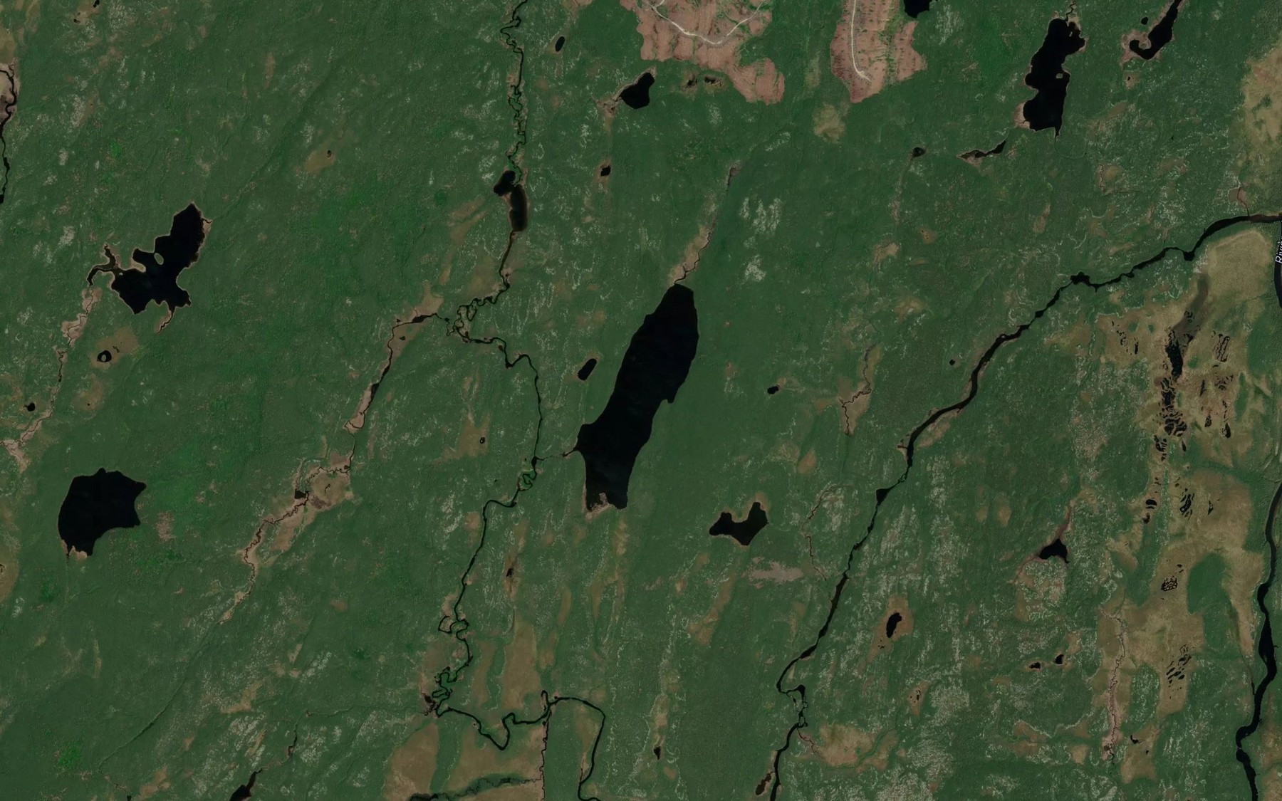 Satellite map of the Lac des Theridions