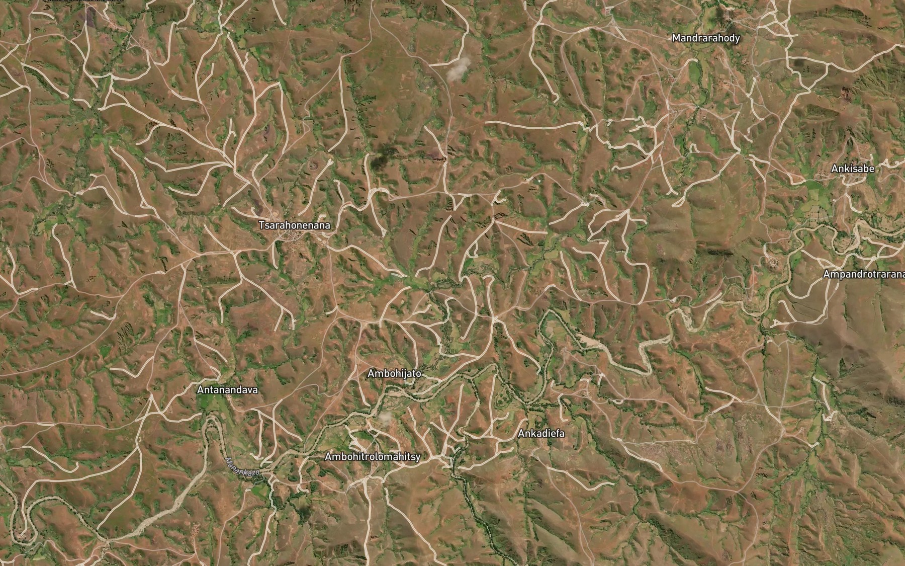 Satellite map of the Maharenina Riviere