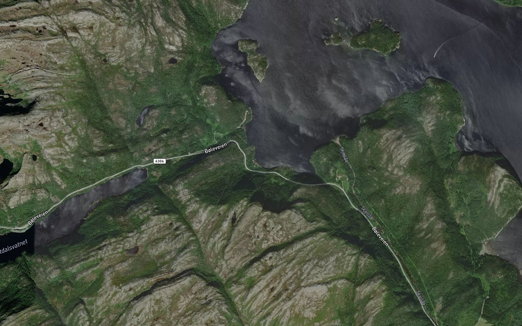 Satellite map of the Sorvika