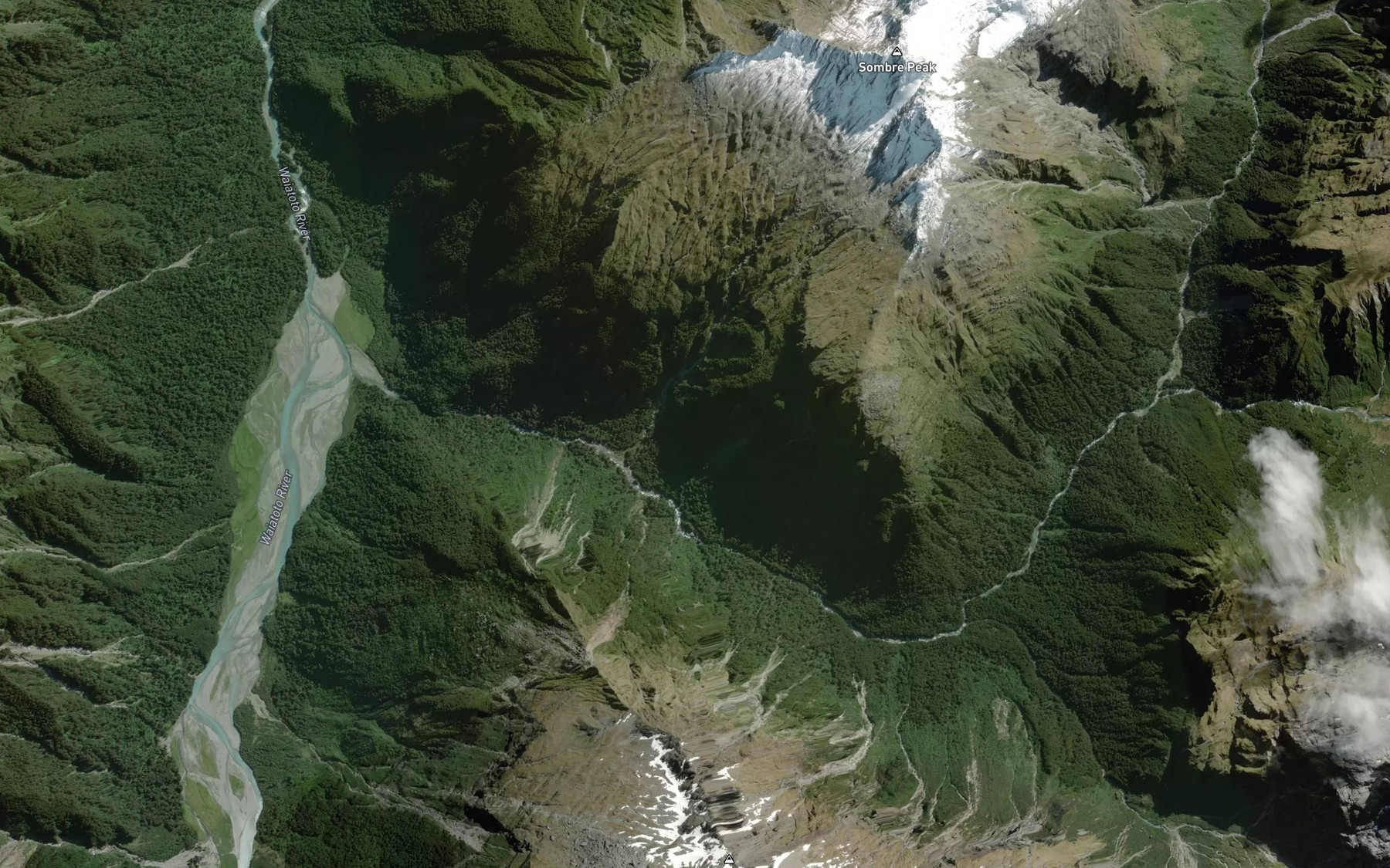 Satellite map of the Missor Rivulet