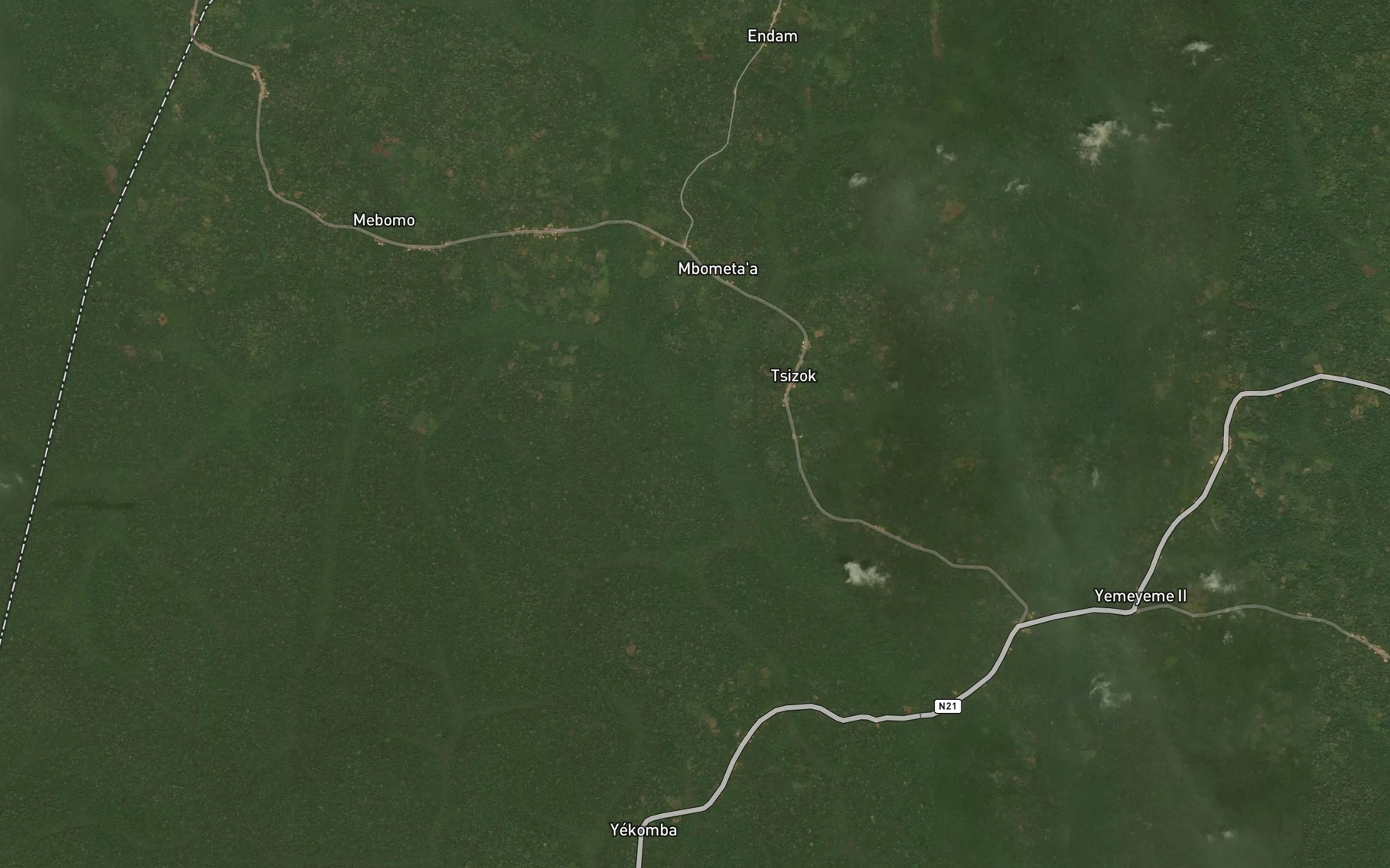 Satellite map of the Mezomo