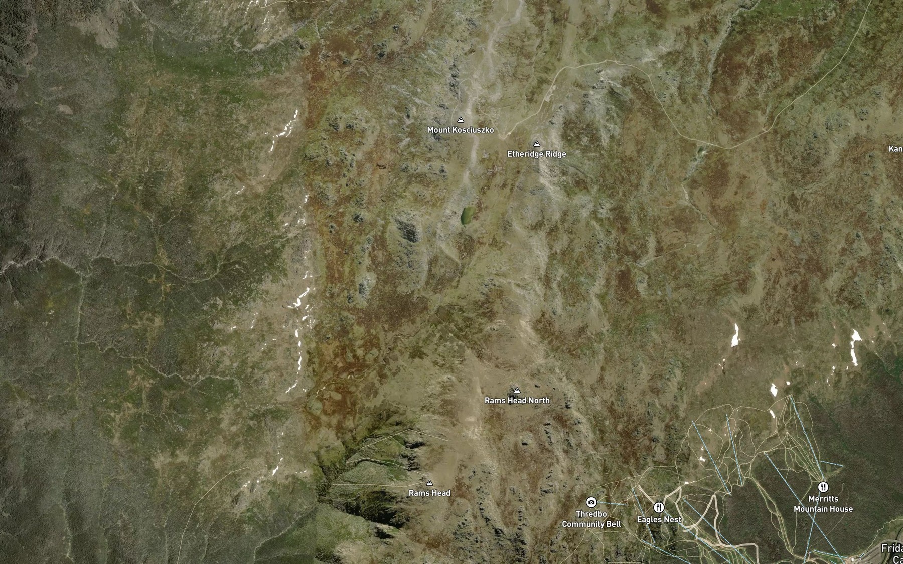 Satellite map of the Swampy Plain River