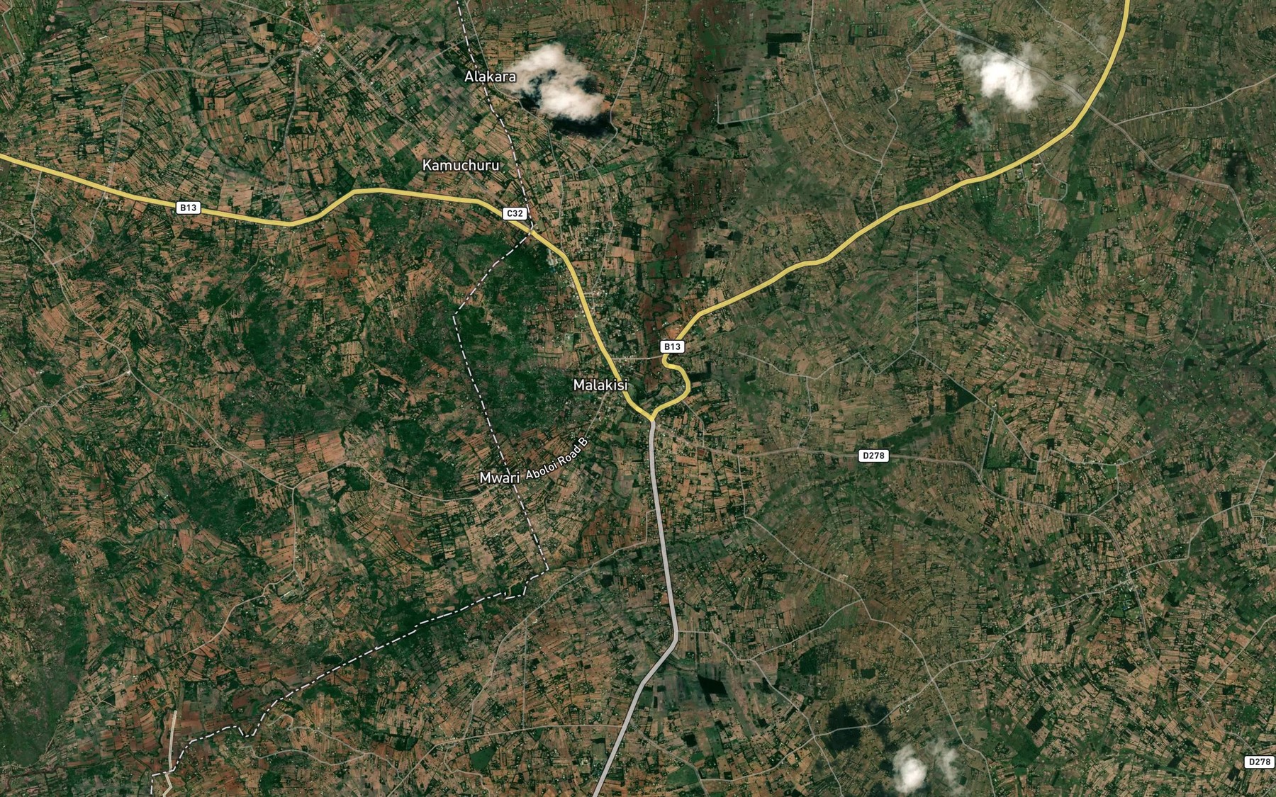 Satellite map of the Toloso