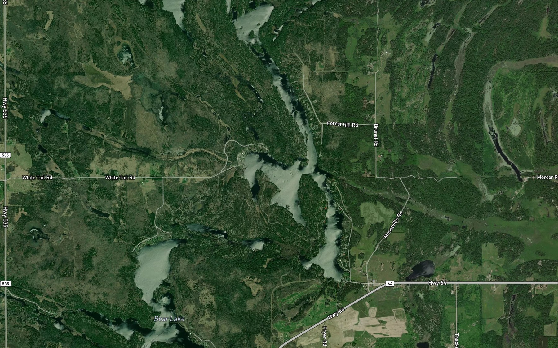 Satellite map of the Shanty Bay