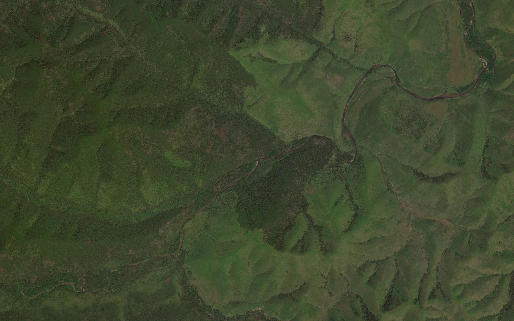 Satellite map of the Burnyy