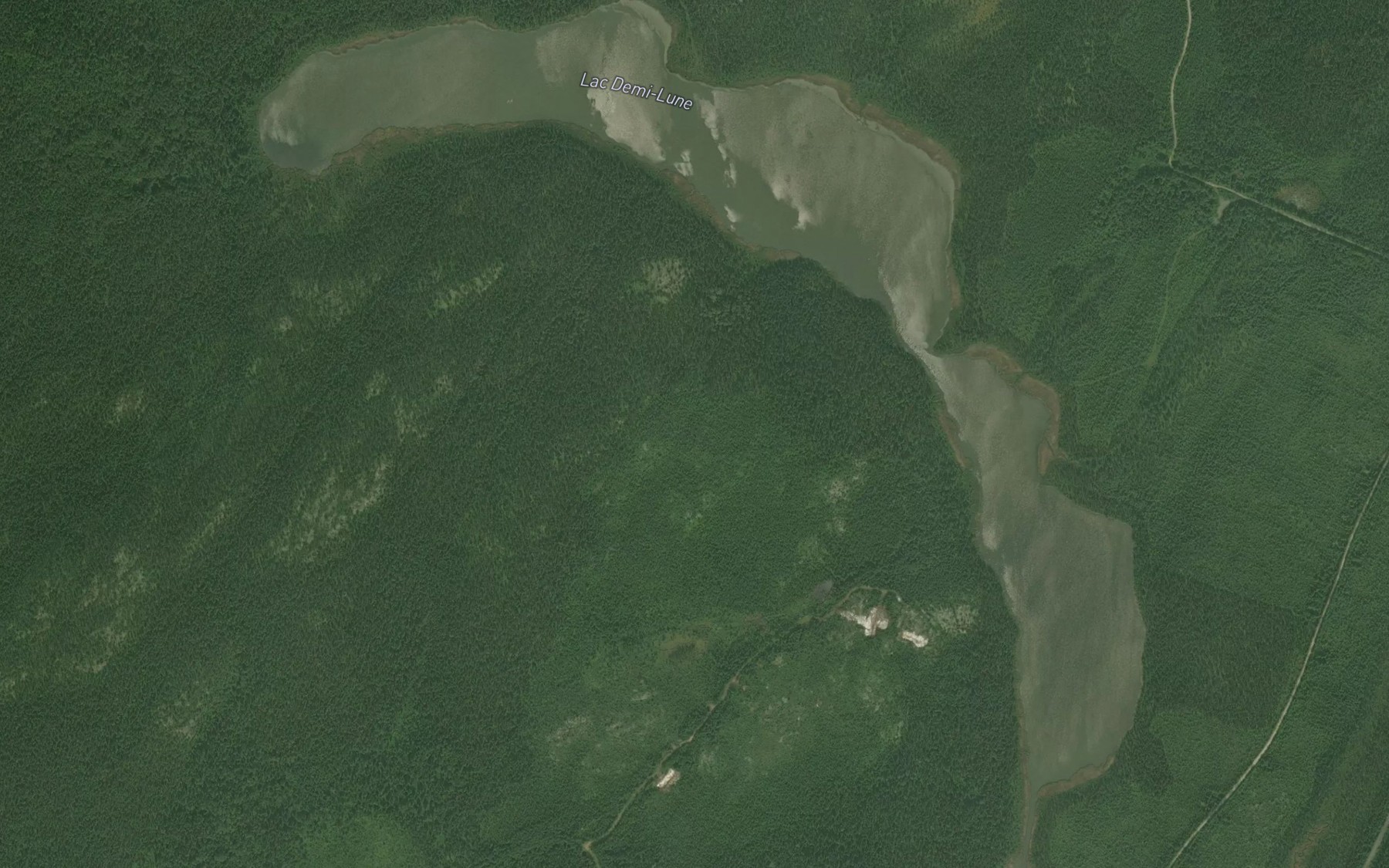 Satellite map of the Lac Demi-Lune