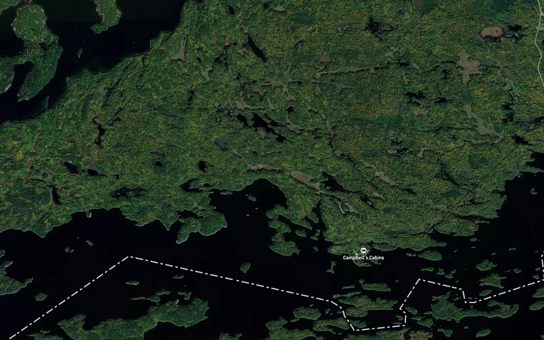 Satellite map of the Minnow Pond