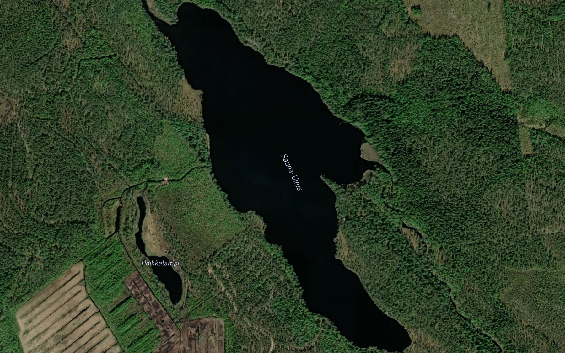 Satellite map of the Sauna-Uitus