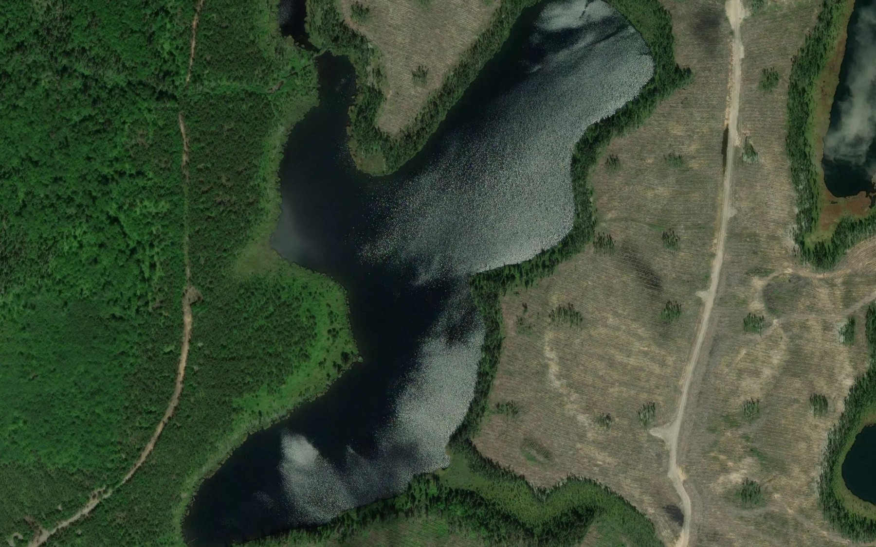 Satellite map of the Lac Jacot