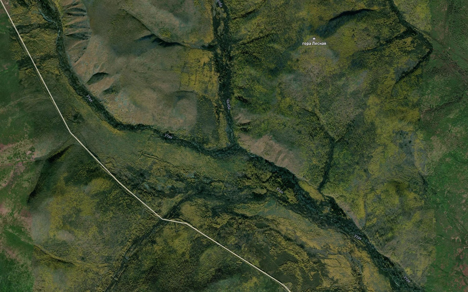 Satellite map of the Chalba