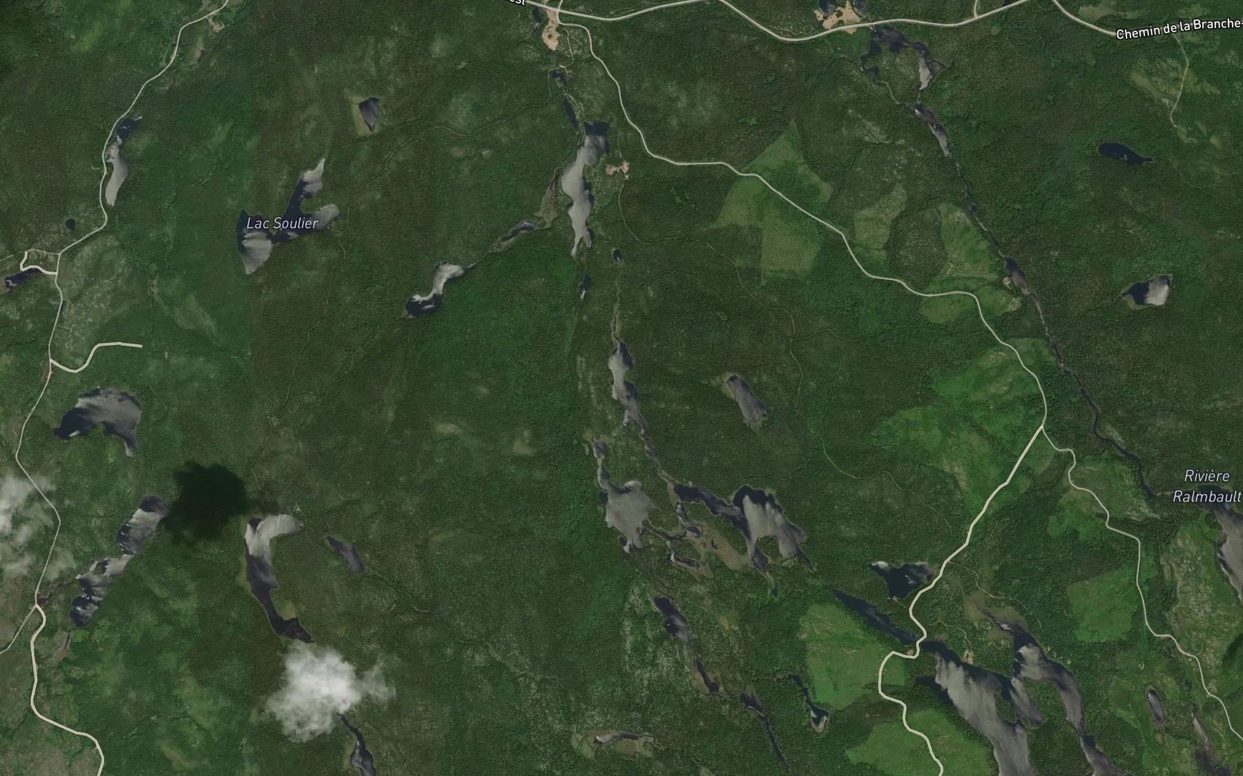Satellite map of the Lac Jacques