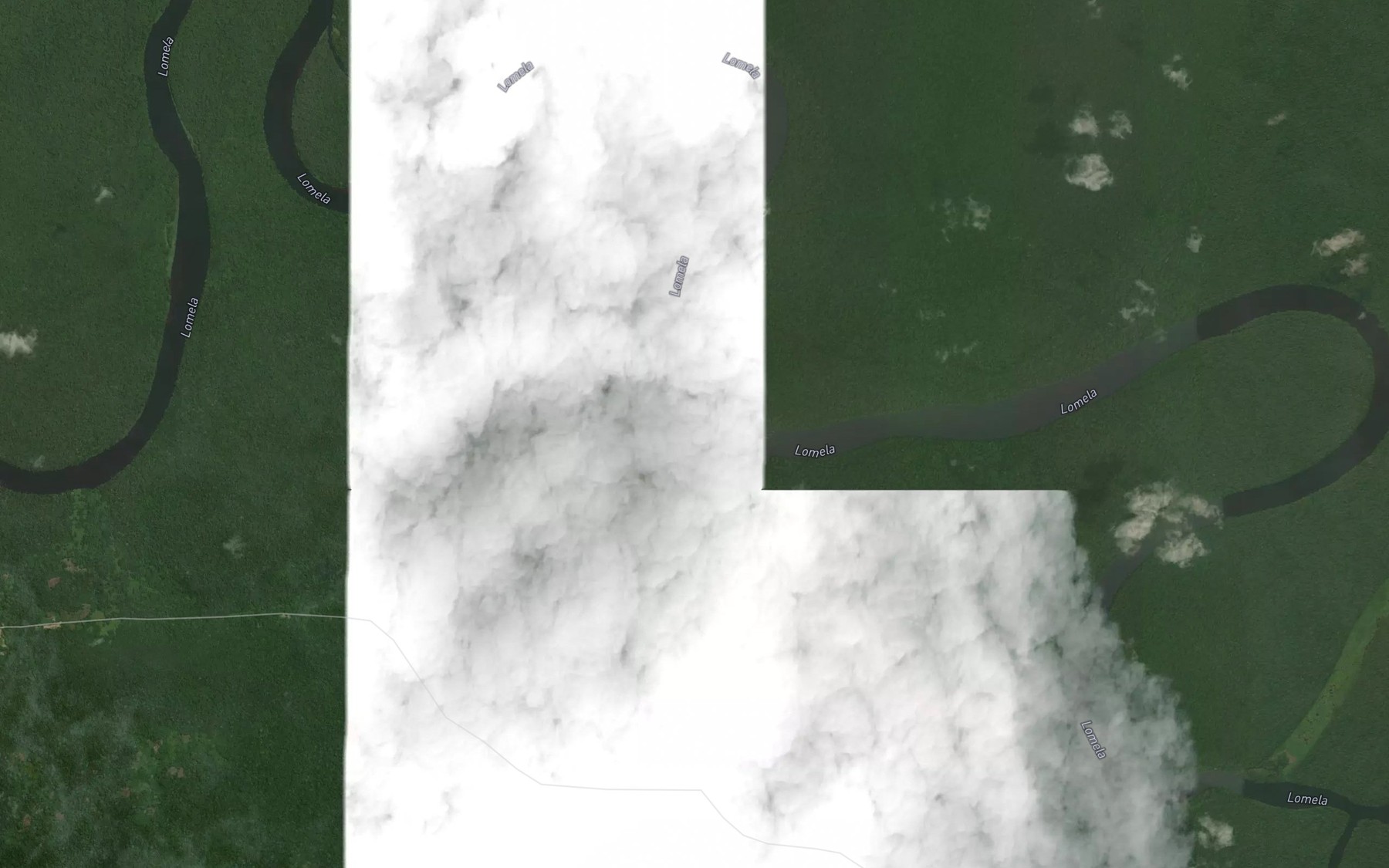 Satellite map of the Bosa