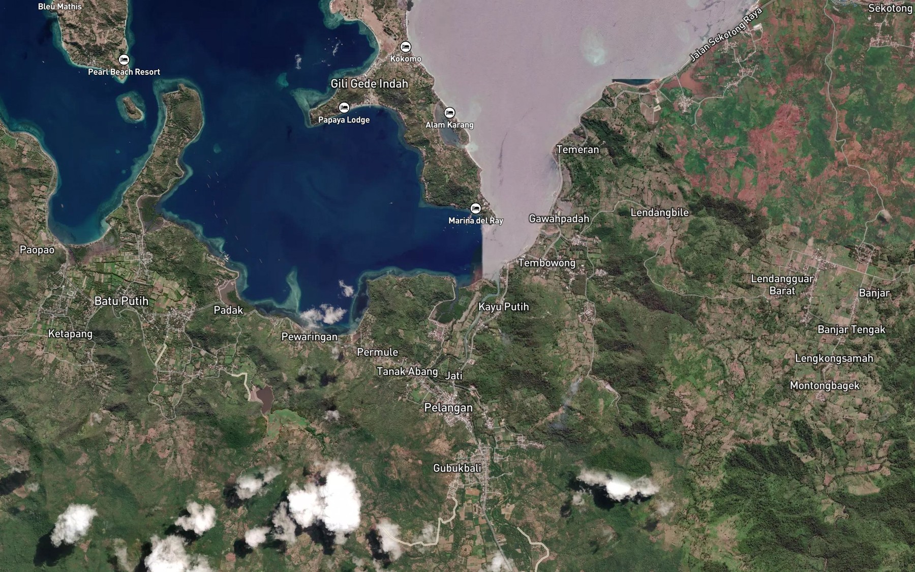 Satellite map of the Eat Selindungan