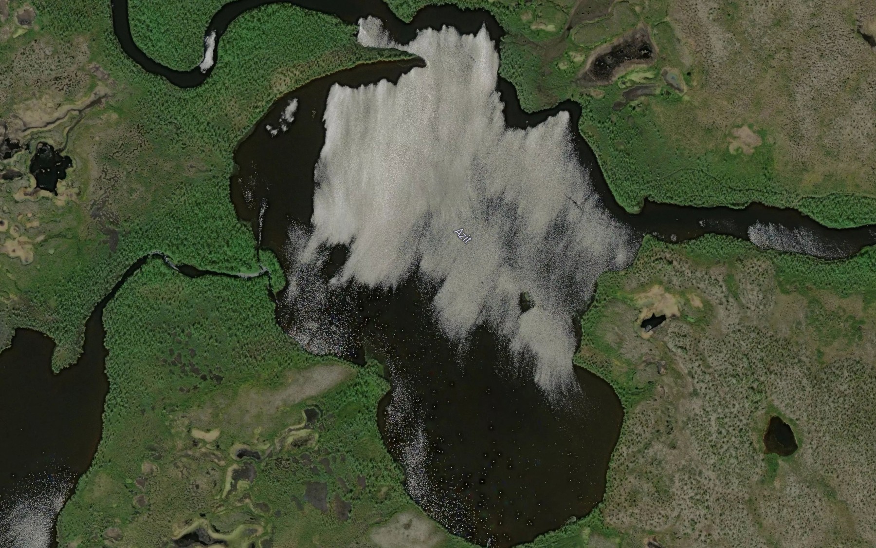 Satellite map of the Azit