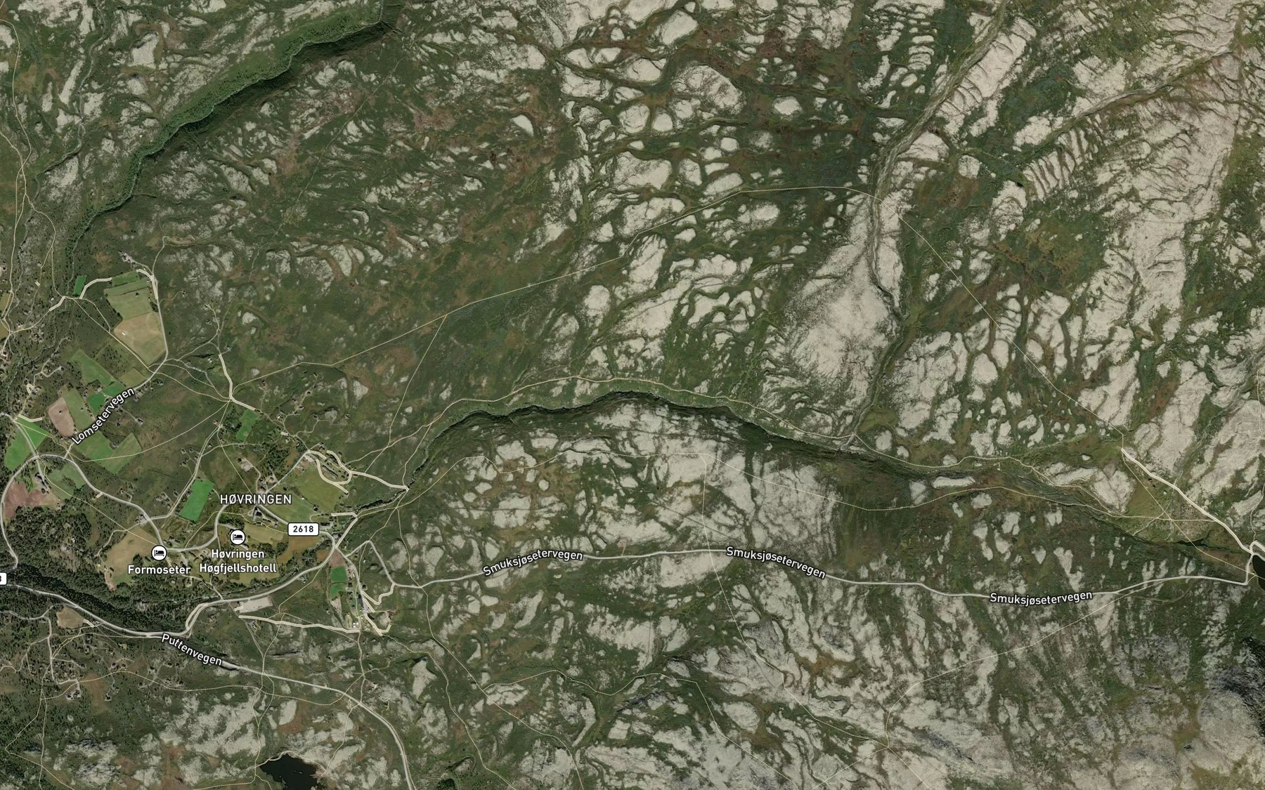 Satellite map of the Hovringsaa