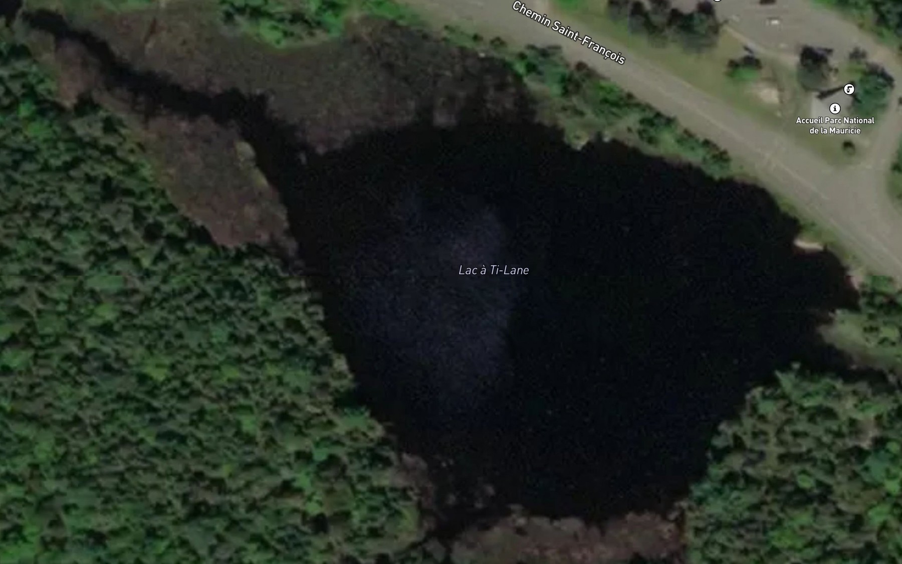 Satellite map of the Lac a Ti-Lane