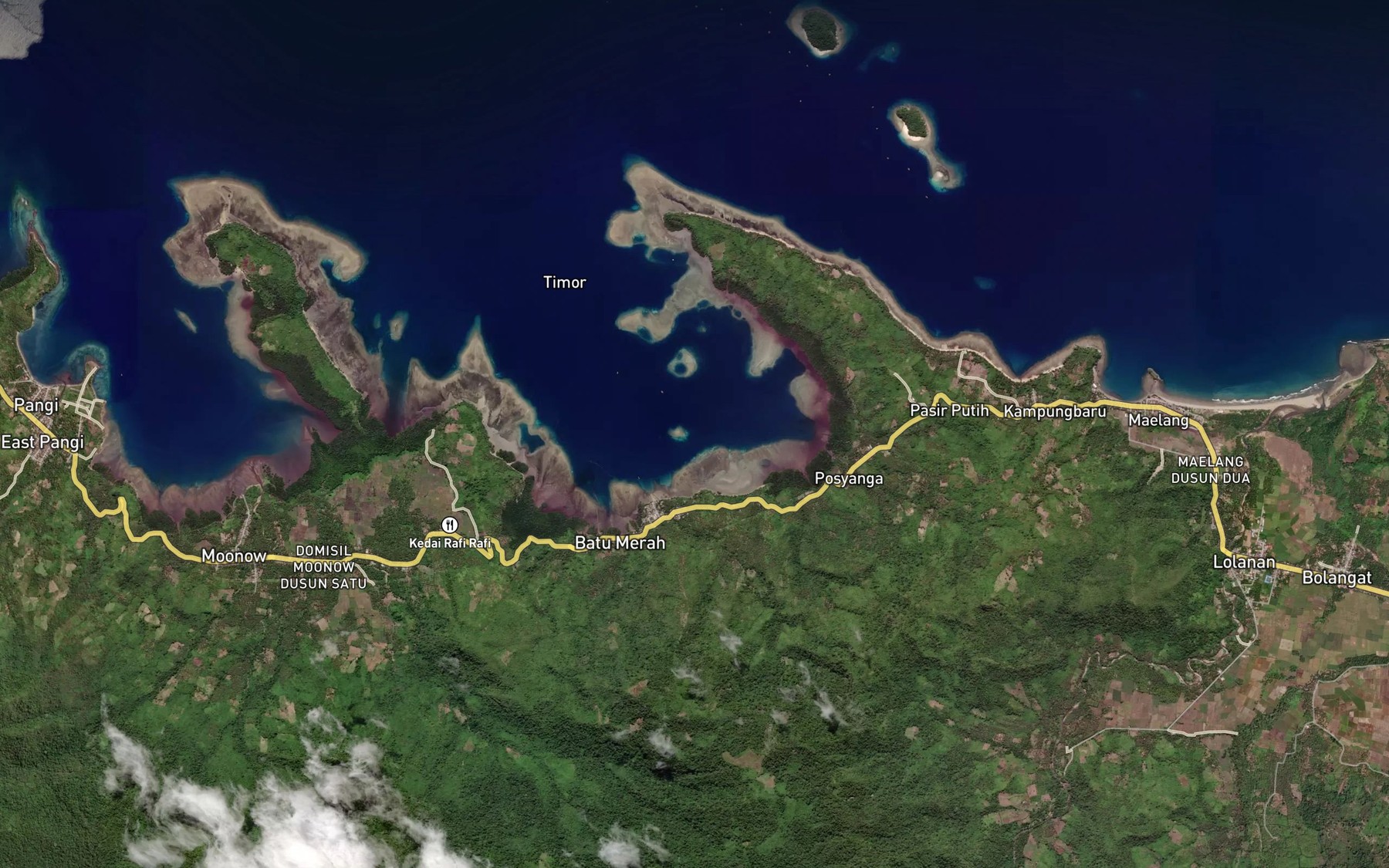 Satellite map of the Luok Batumerah