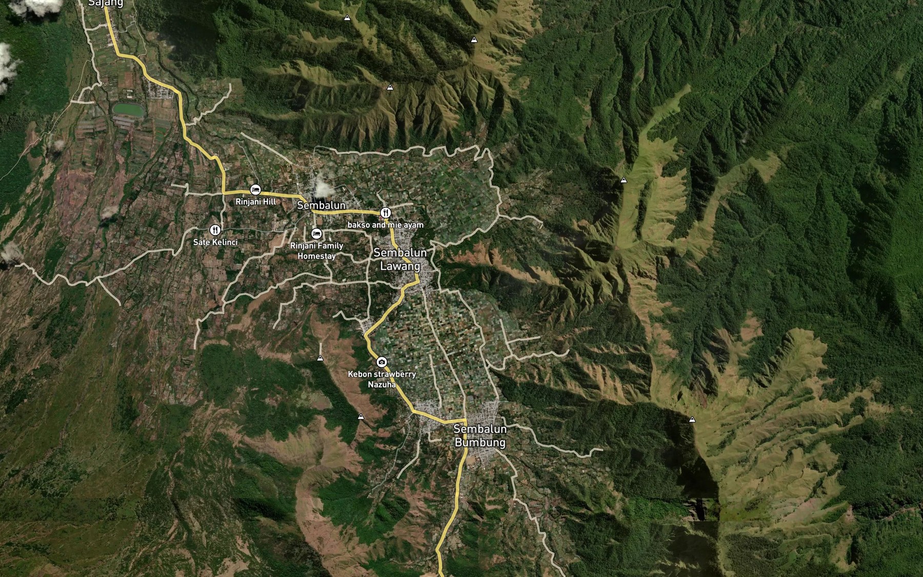Satellite map of the Kokok Dasan