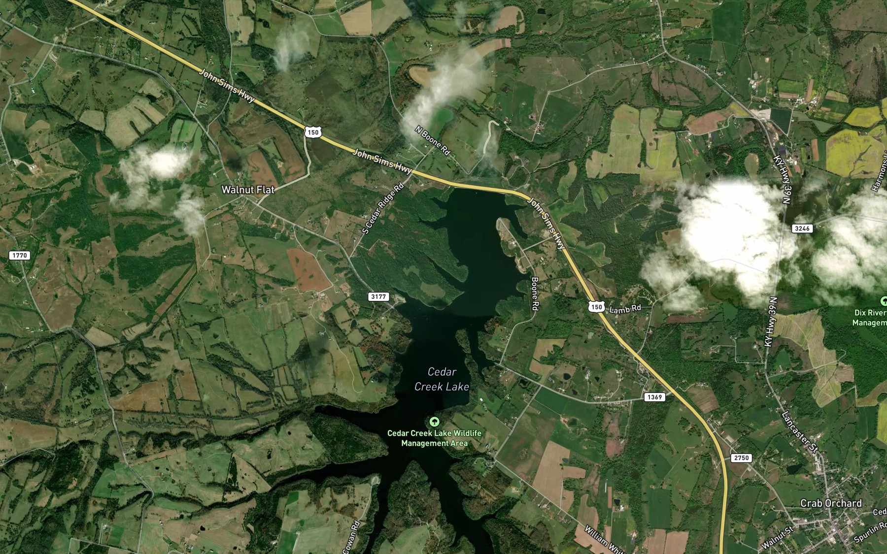Satellite map of the Spot 3