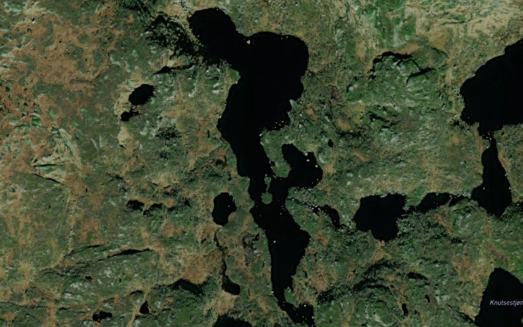 Satellite map of the Kroktjorni,nedre