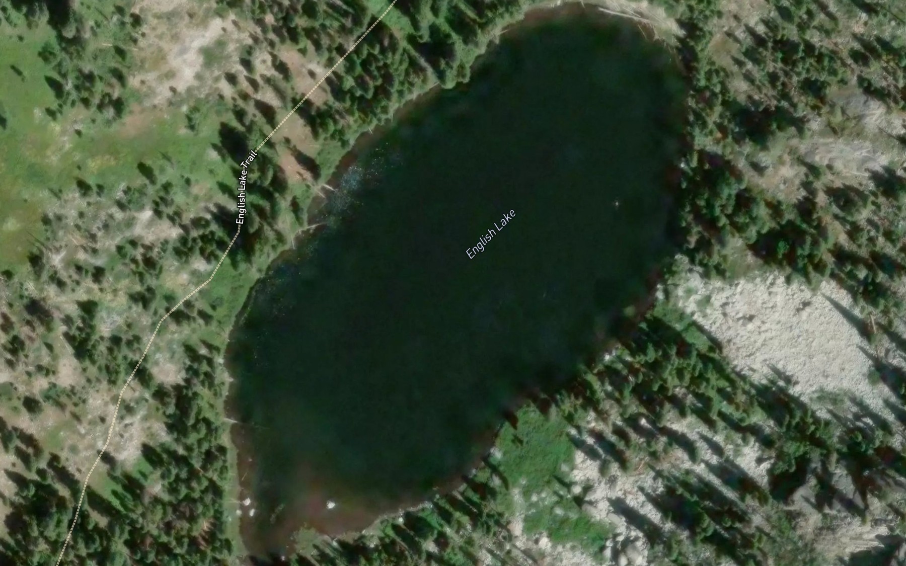 Satellite map of the English Lake